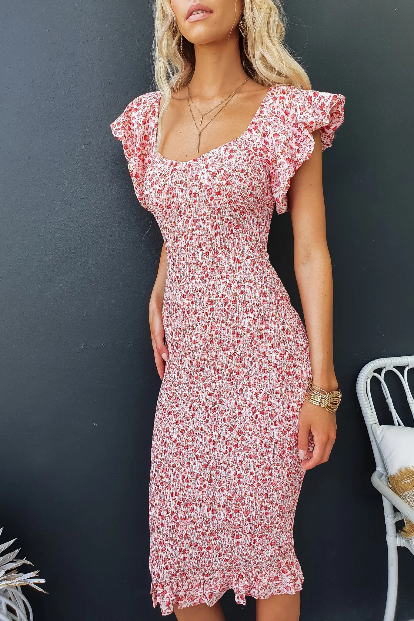 Akima Midi Dress