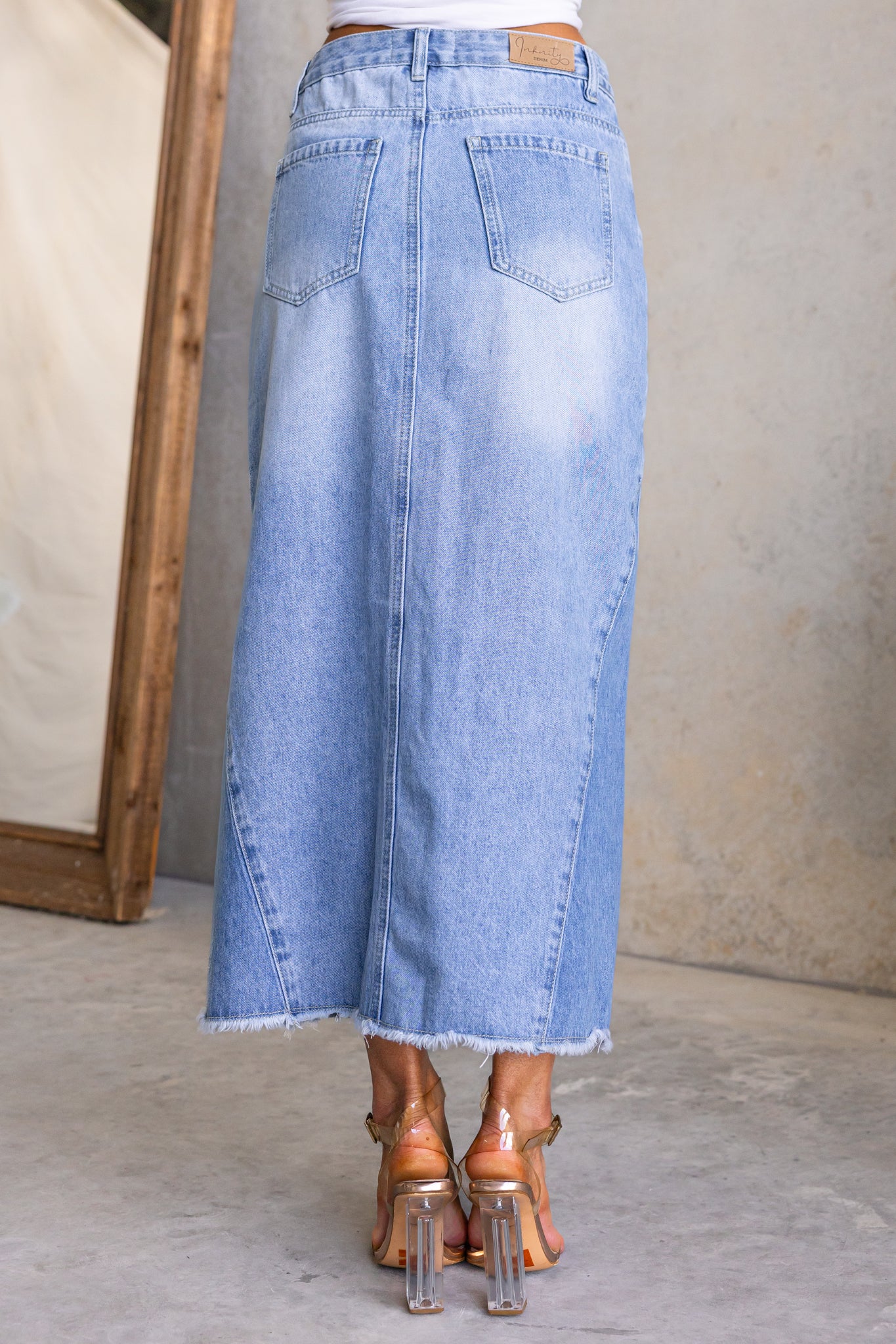 Anna Denim Midi Skirt - Image 7