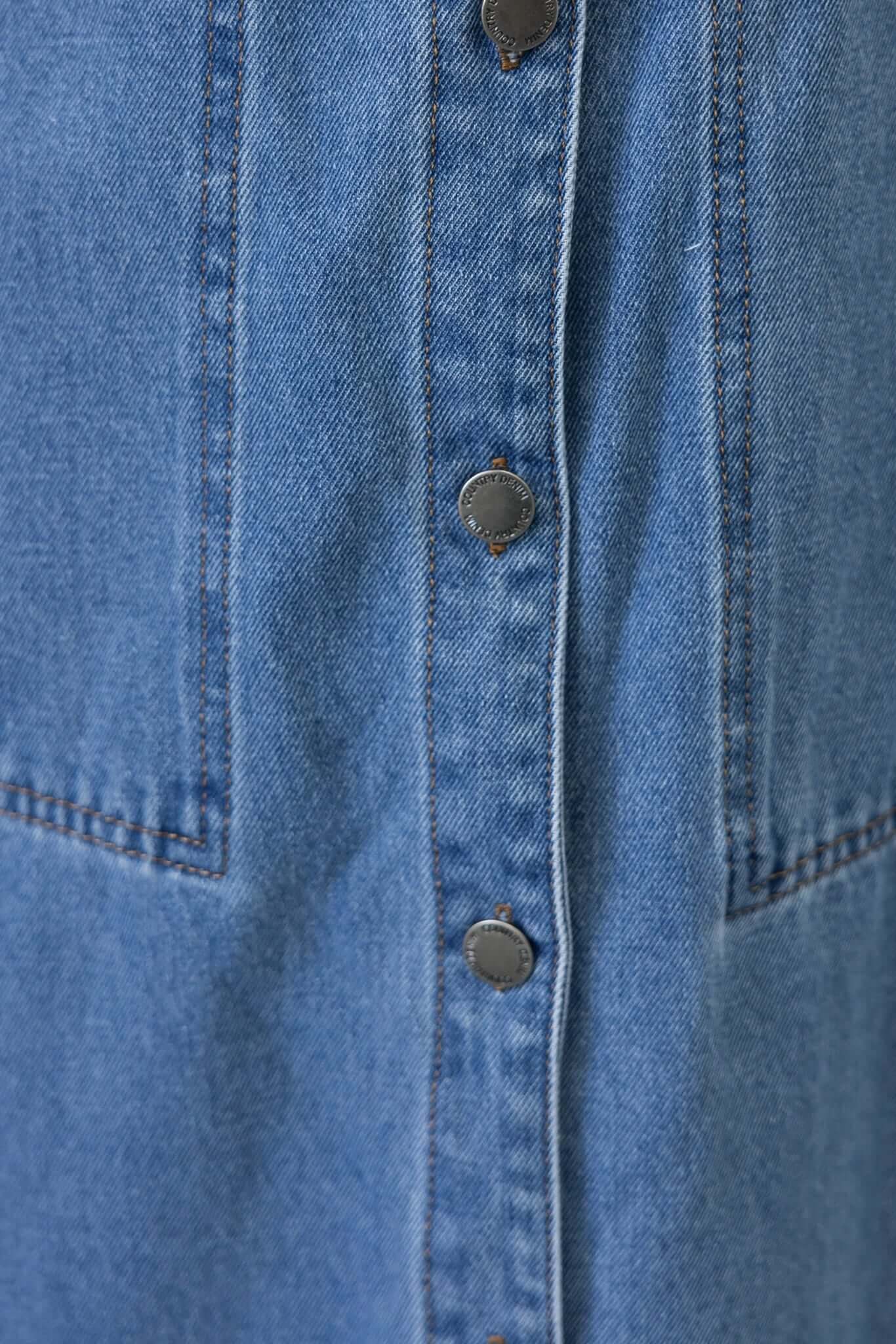Ashten Denim Maxi Skirt - Image 7