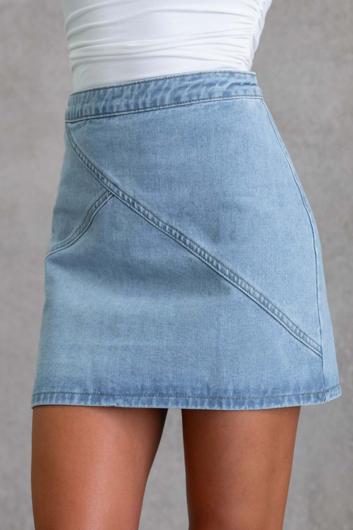 Bare Current Denim Skirt - Image 7
