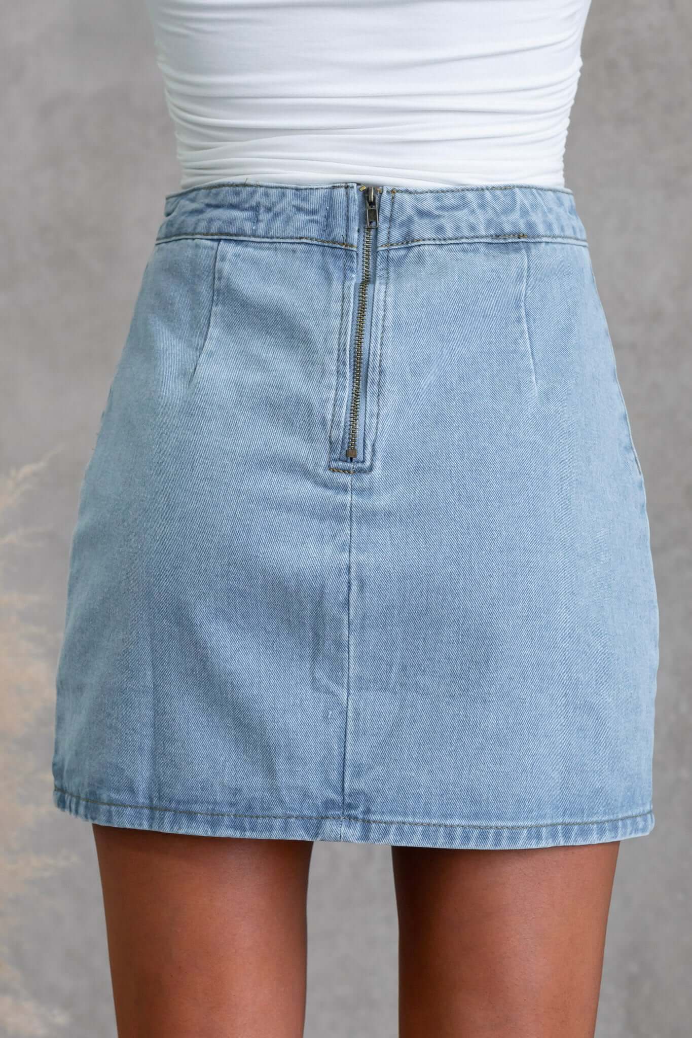 Bare Current Denim Skirt - Image 8