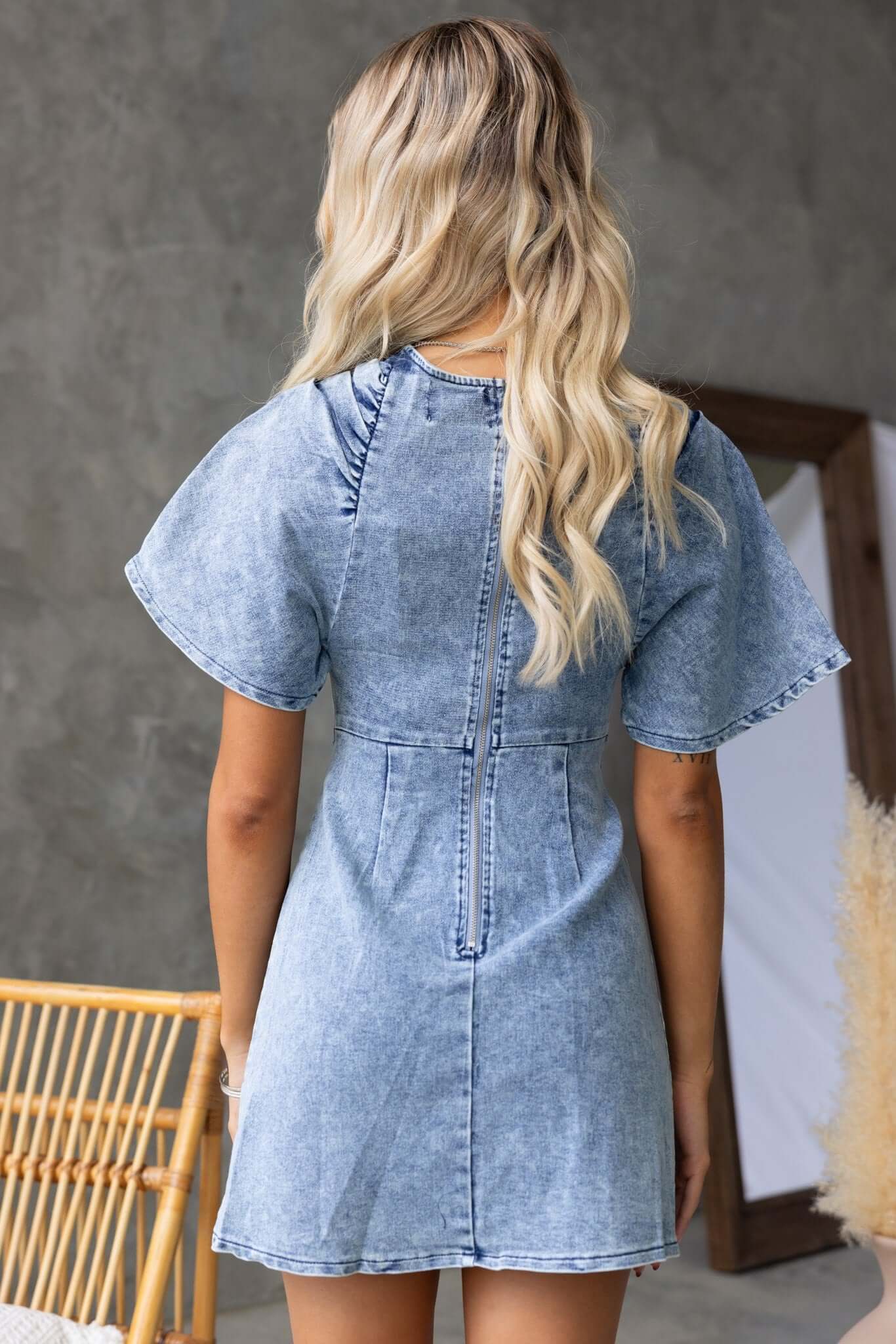 Bassi Denim Dress - Image 6