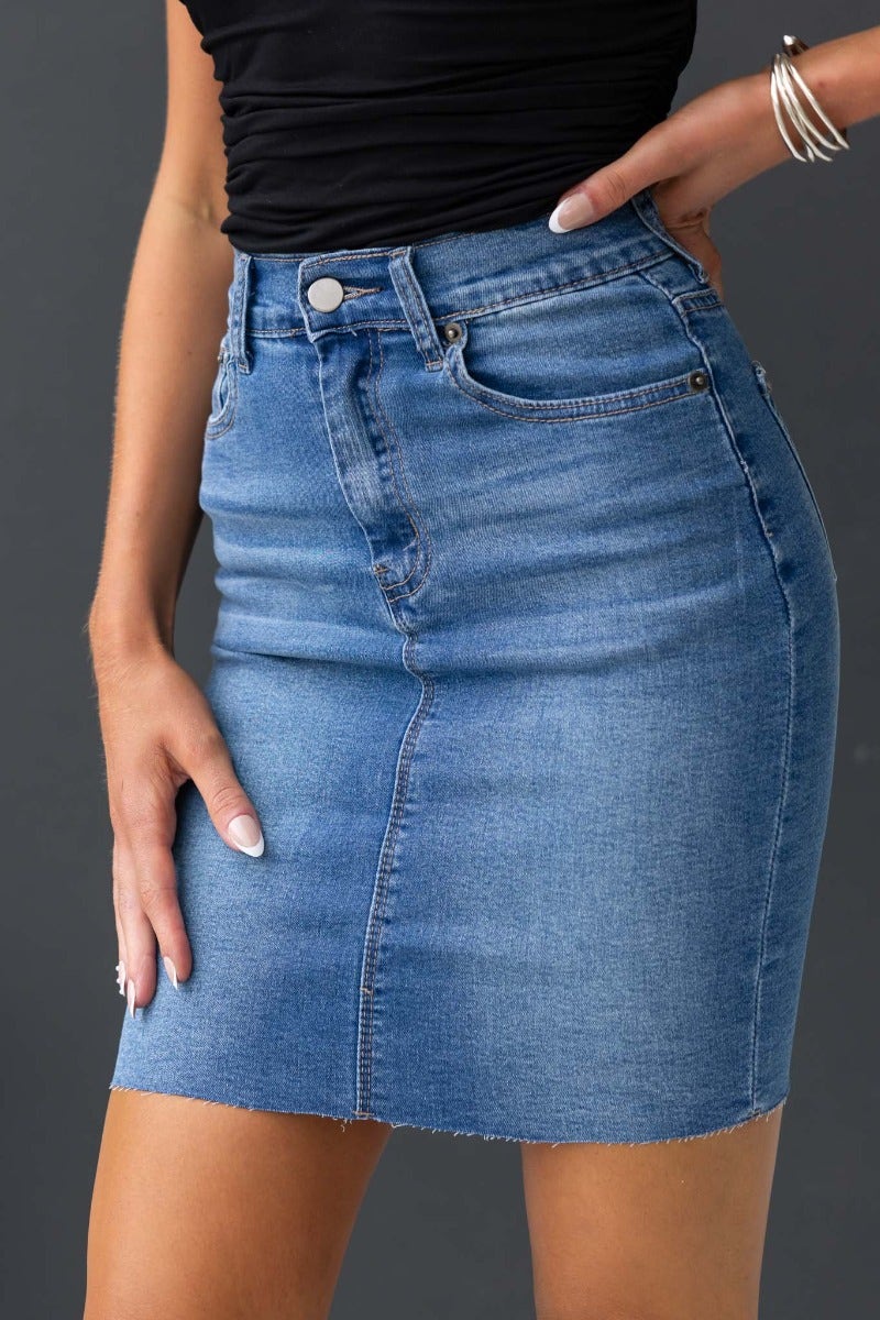 Batter Up Denim Skirt - Image 5