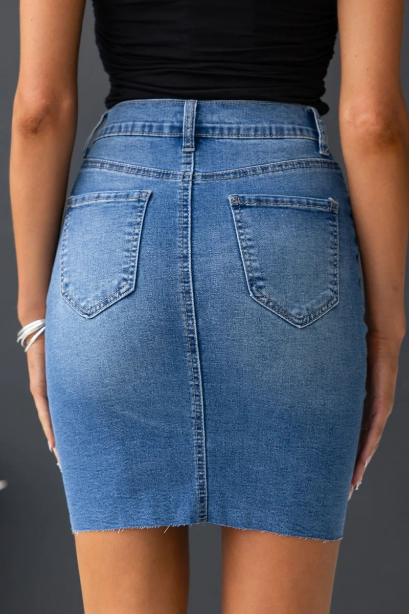 Batter Up Denim Skirt - Image 7