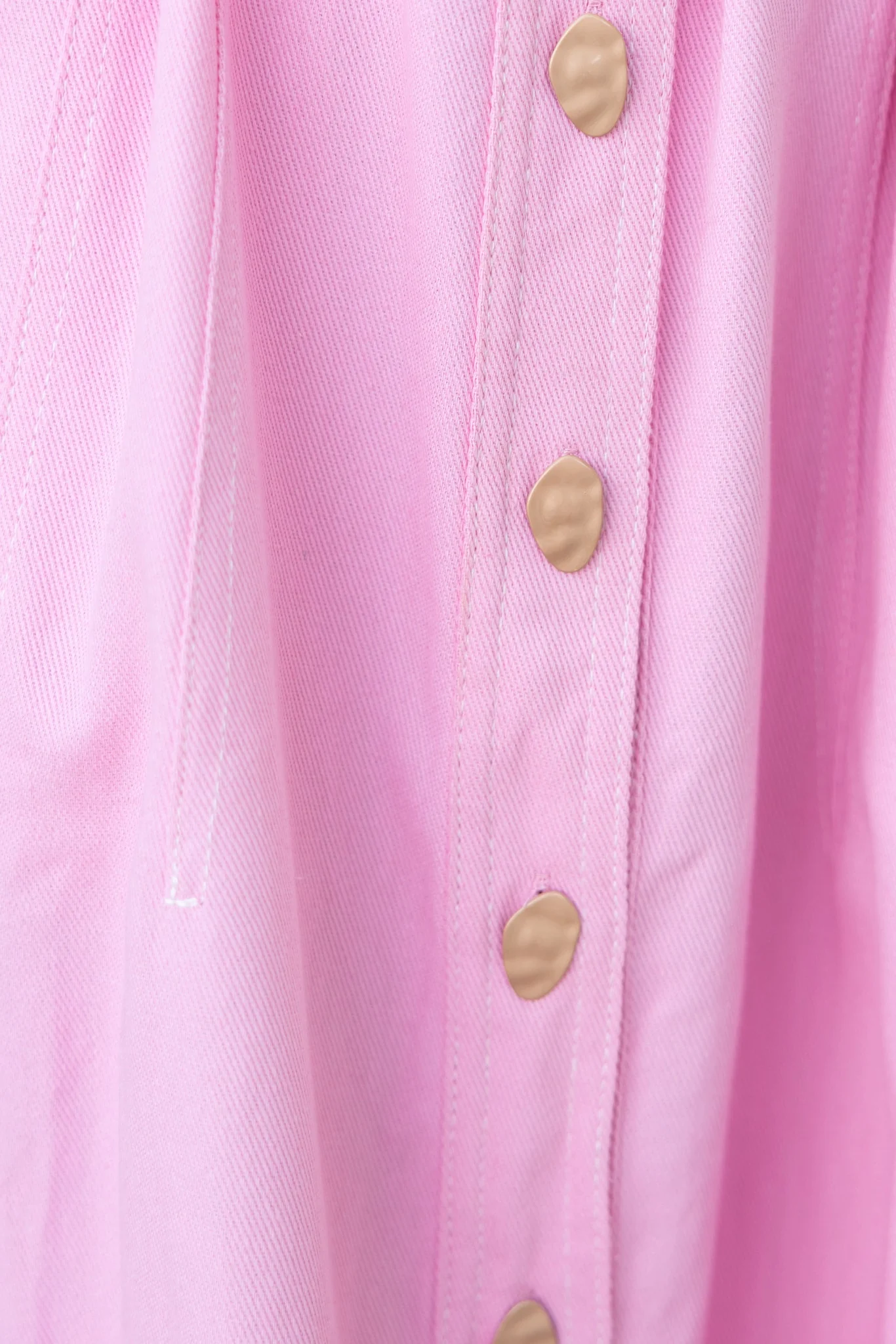 Berry Denim Maxi Dress - Image 5