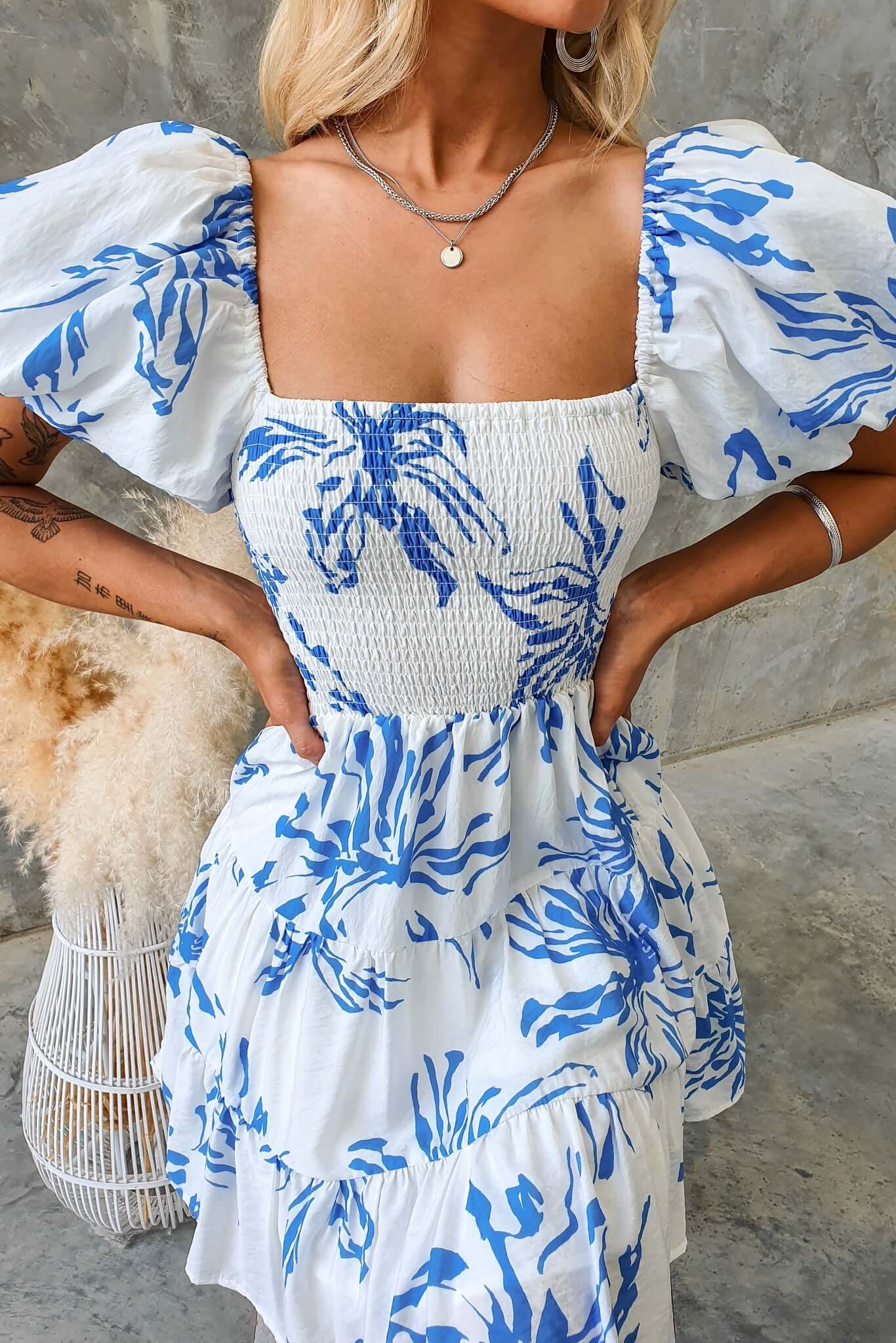 Blue Palms Dress - Image 2