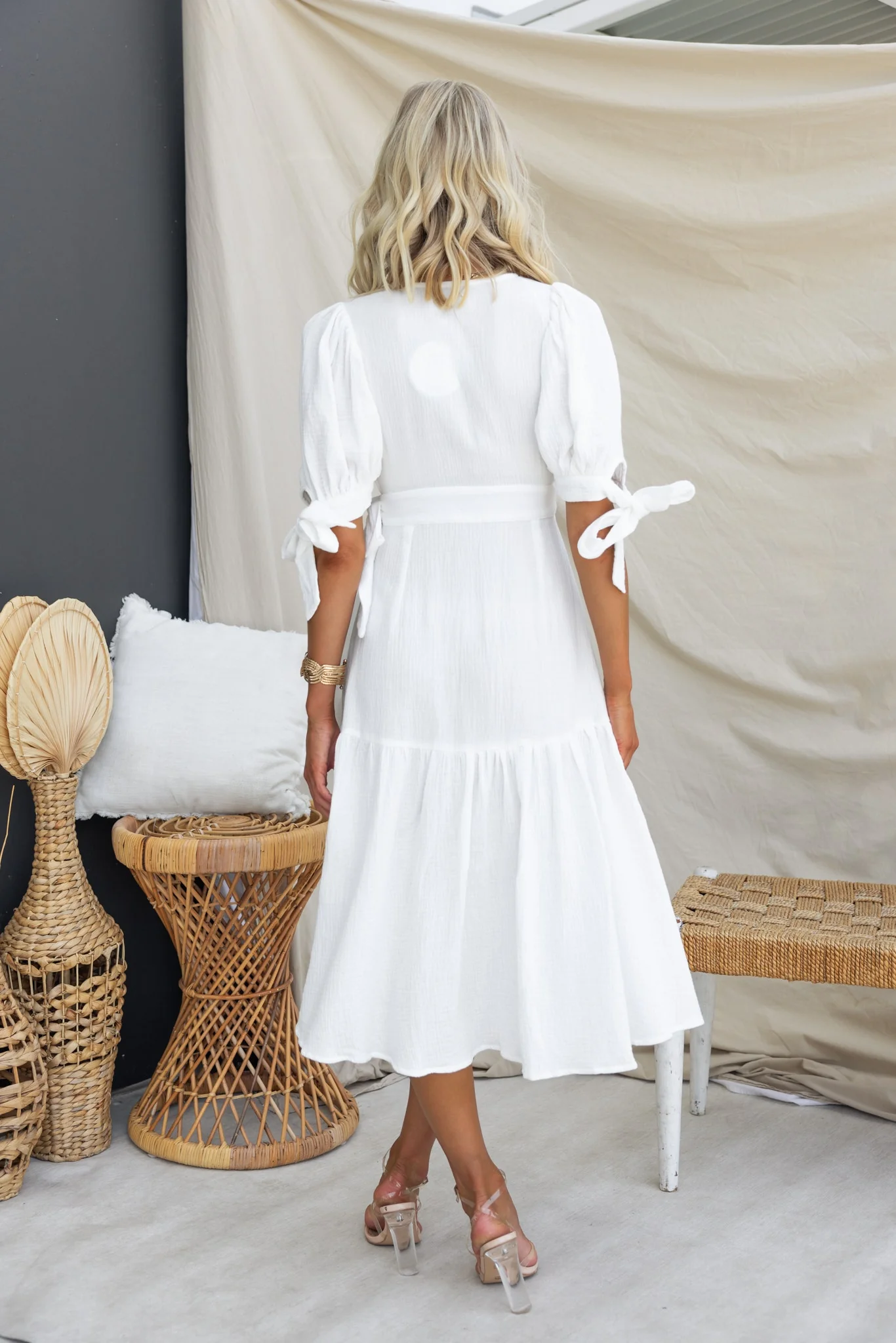 Brunita Wrap Midi Dress - Image 5