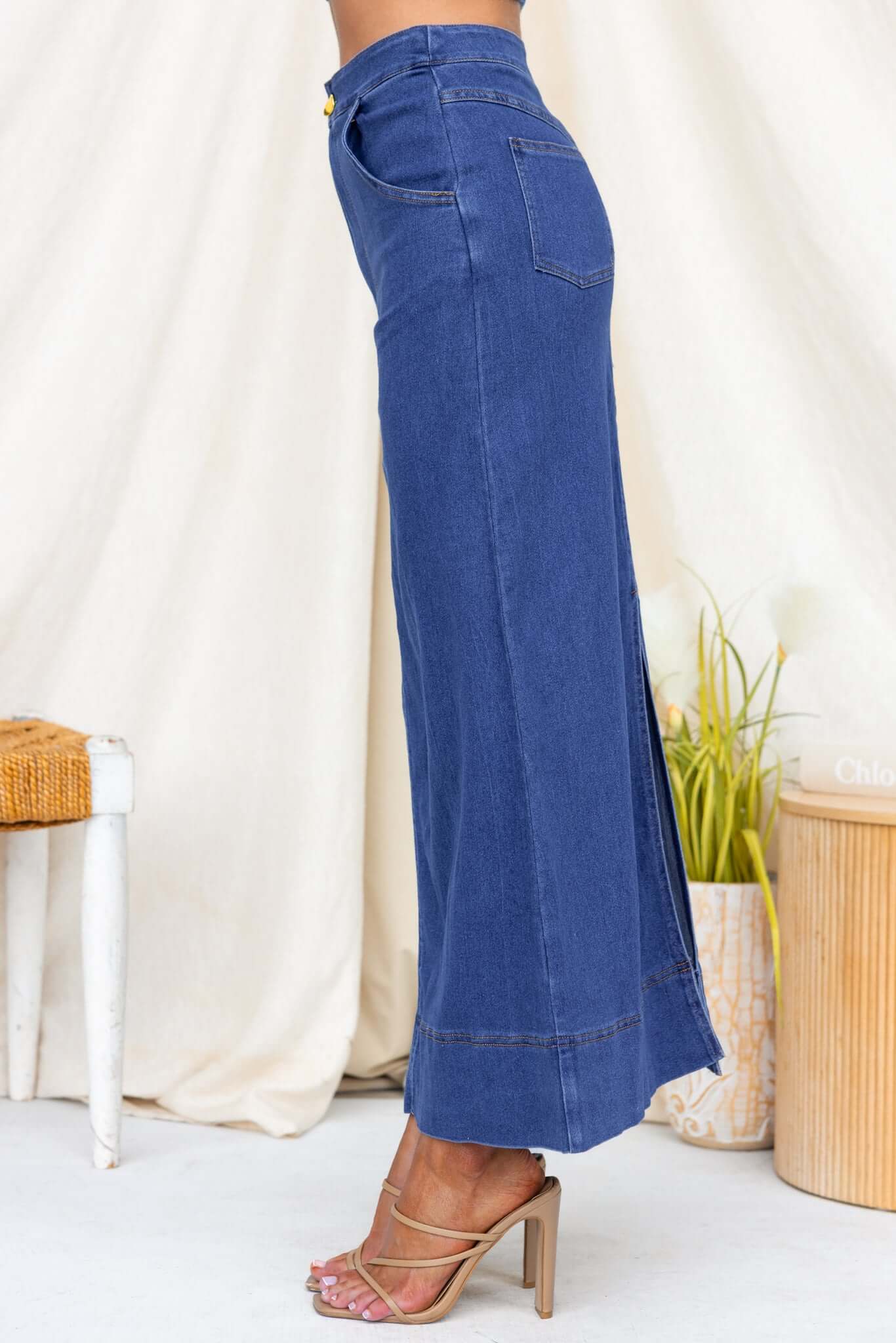 Brynah Denim Maxi Skirt - Image 4