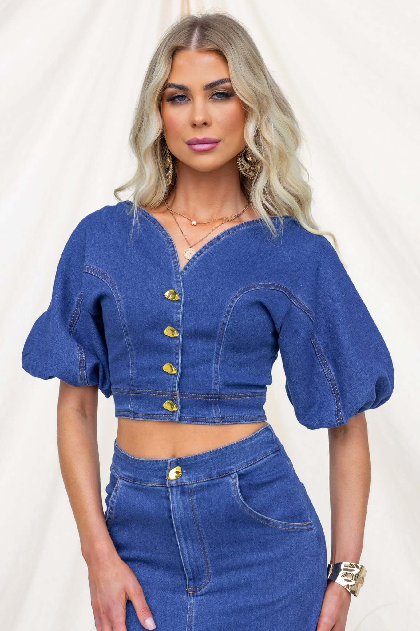 Brynah Denim Top - Image 4
