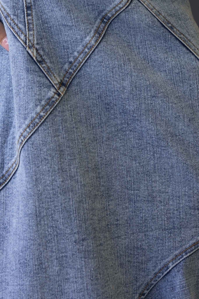 Camdyn Denim Midi Dress - Image 8