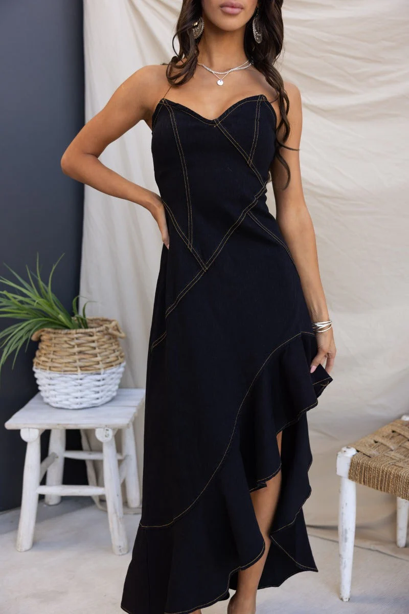 Camdyn Denim Midi Dress - Image 3