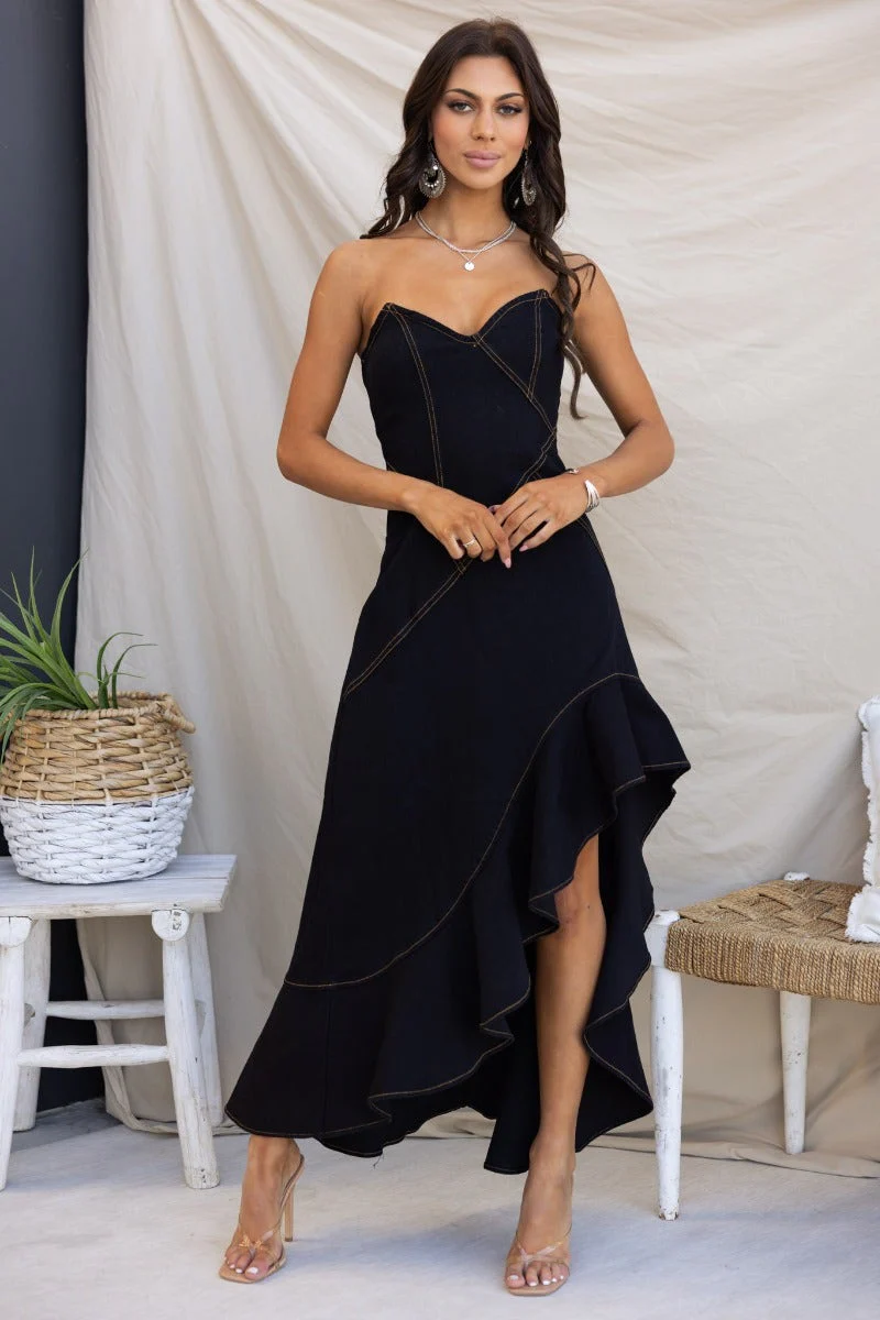 Camdyn Denim Midi Dress - Image 4