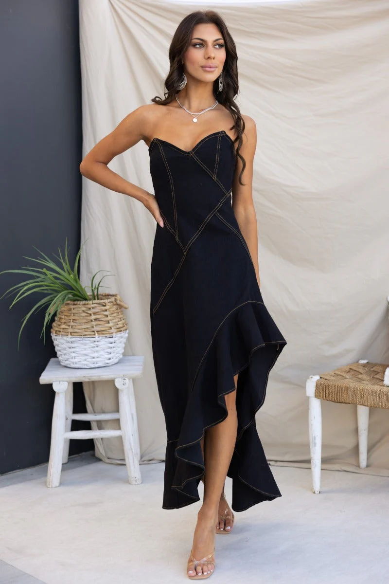 Camdyn Denim Midi Dress - Image 5