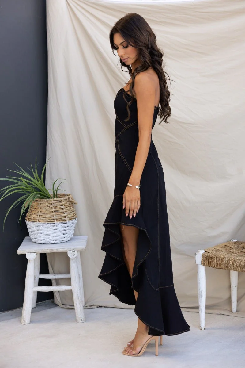 Camdyn Denim Midi Dress - Image 6