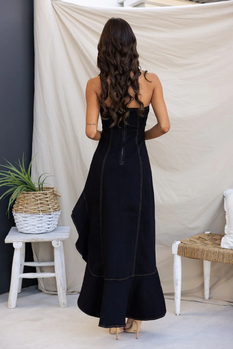Camdyn Denim Midi Dress - Image 7