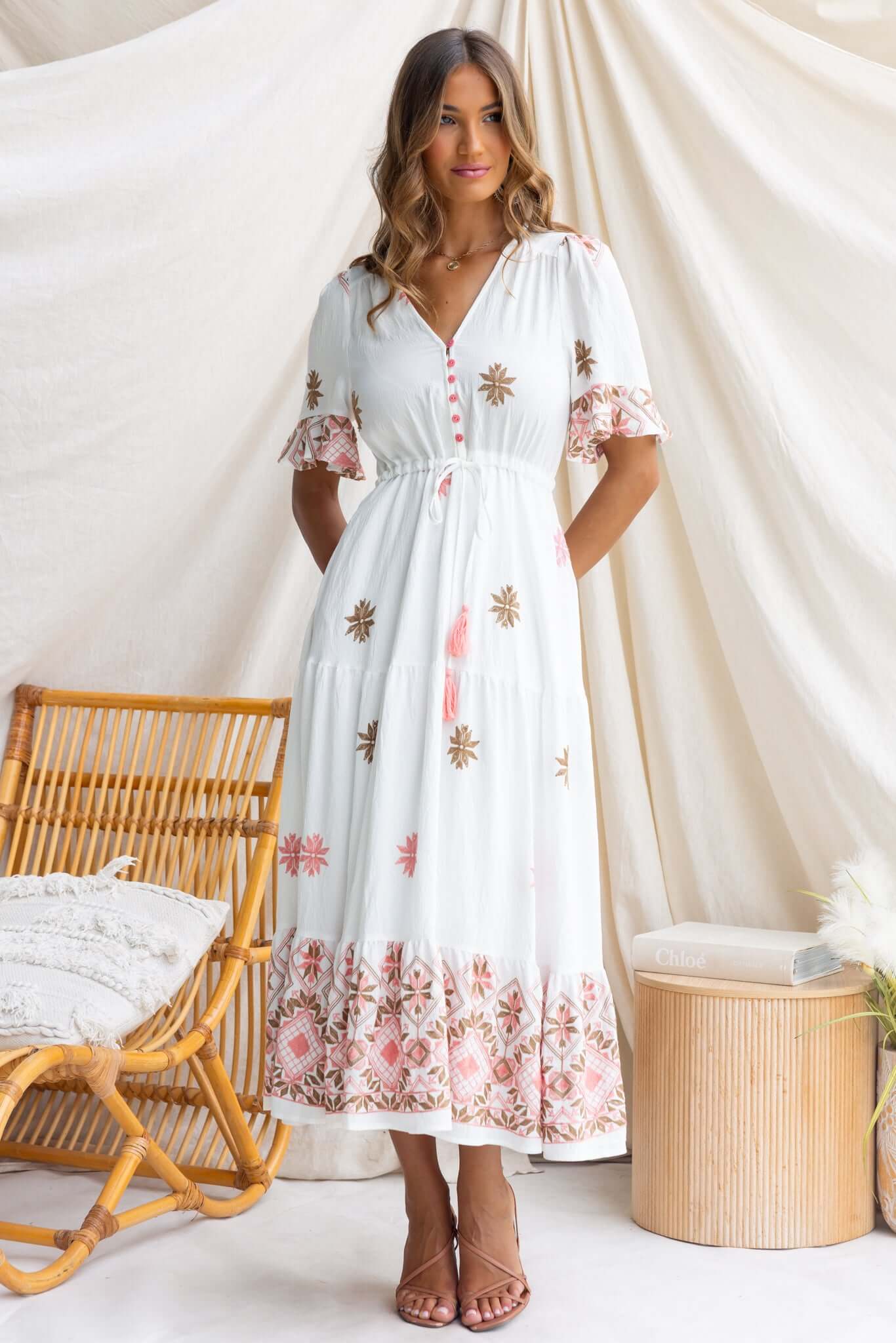 Capri Coast Midi Dress - Image 4