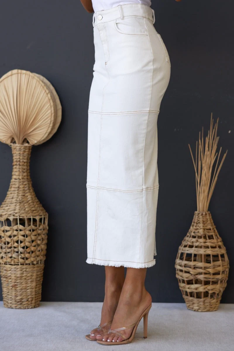 Caria Denim Midi Skirt - Image 5
