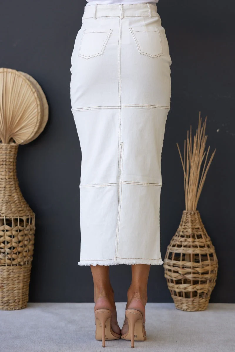 Caria Denim Midi Skirt - Image 7