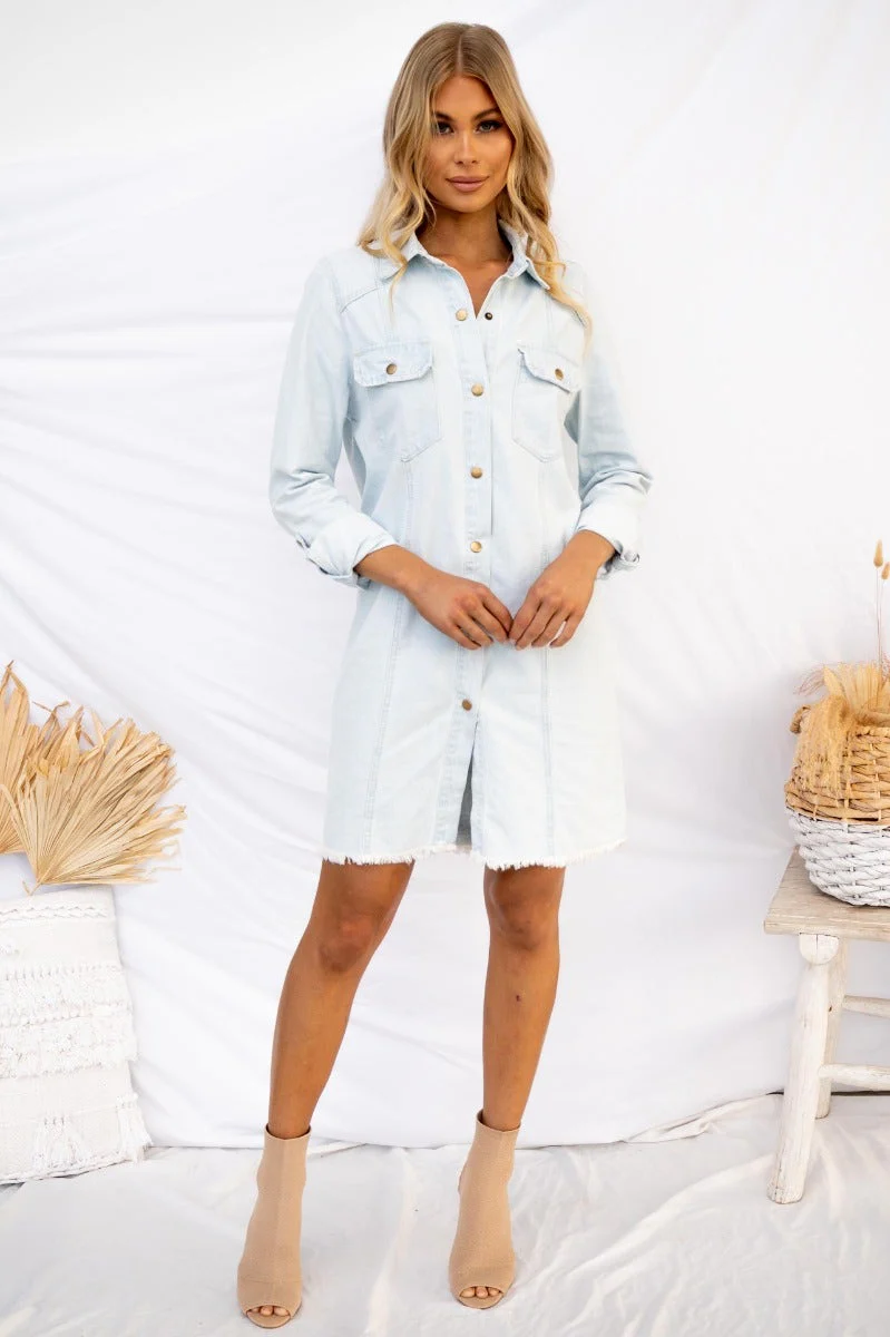 Cazzy Denim Dress - Image 2