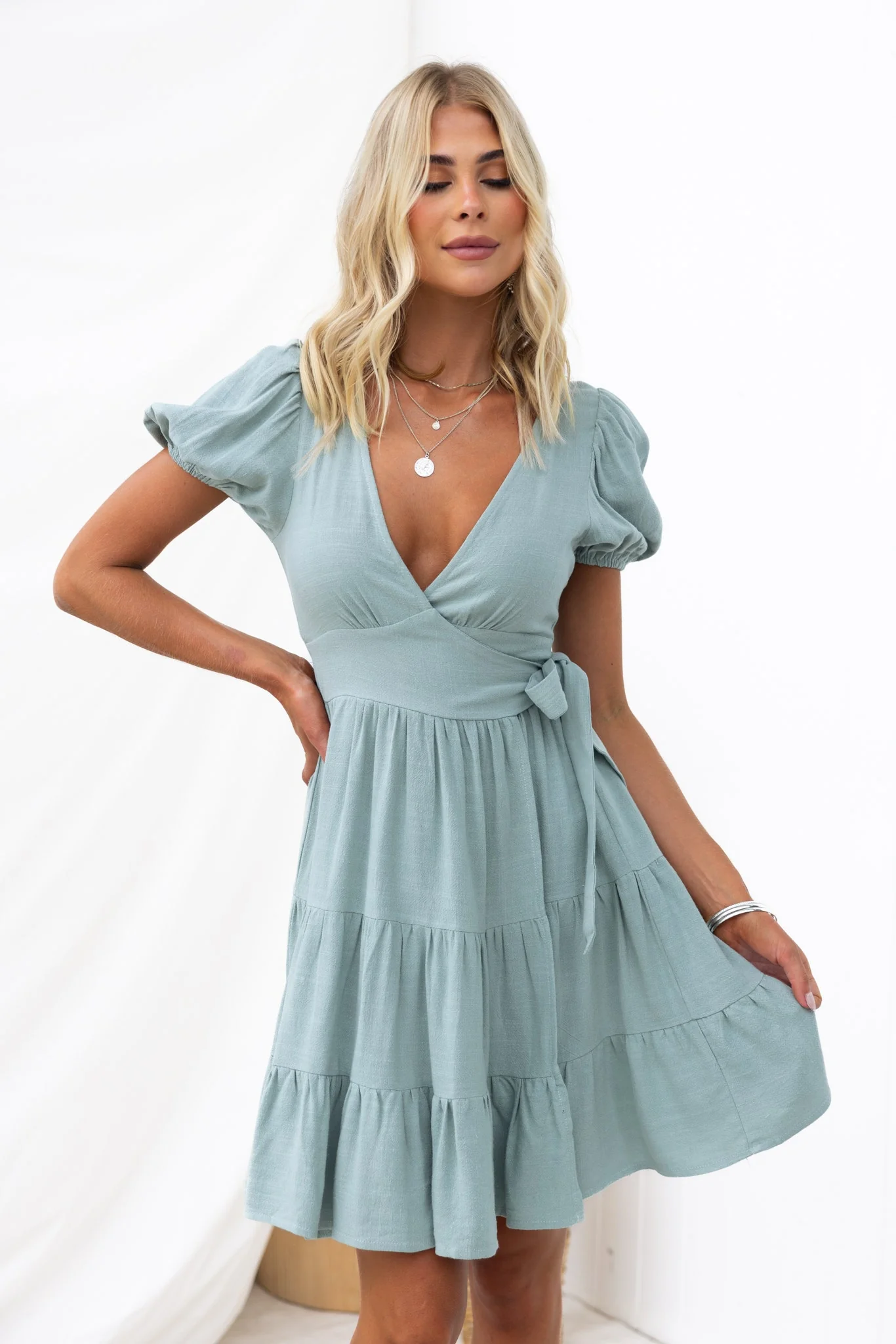 Cerise Wrap Dress - Image 2