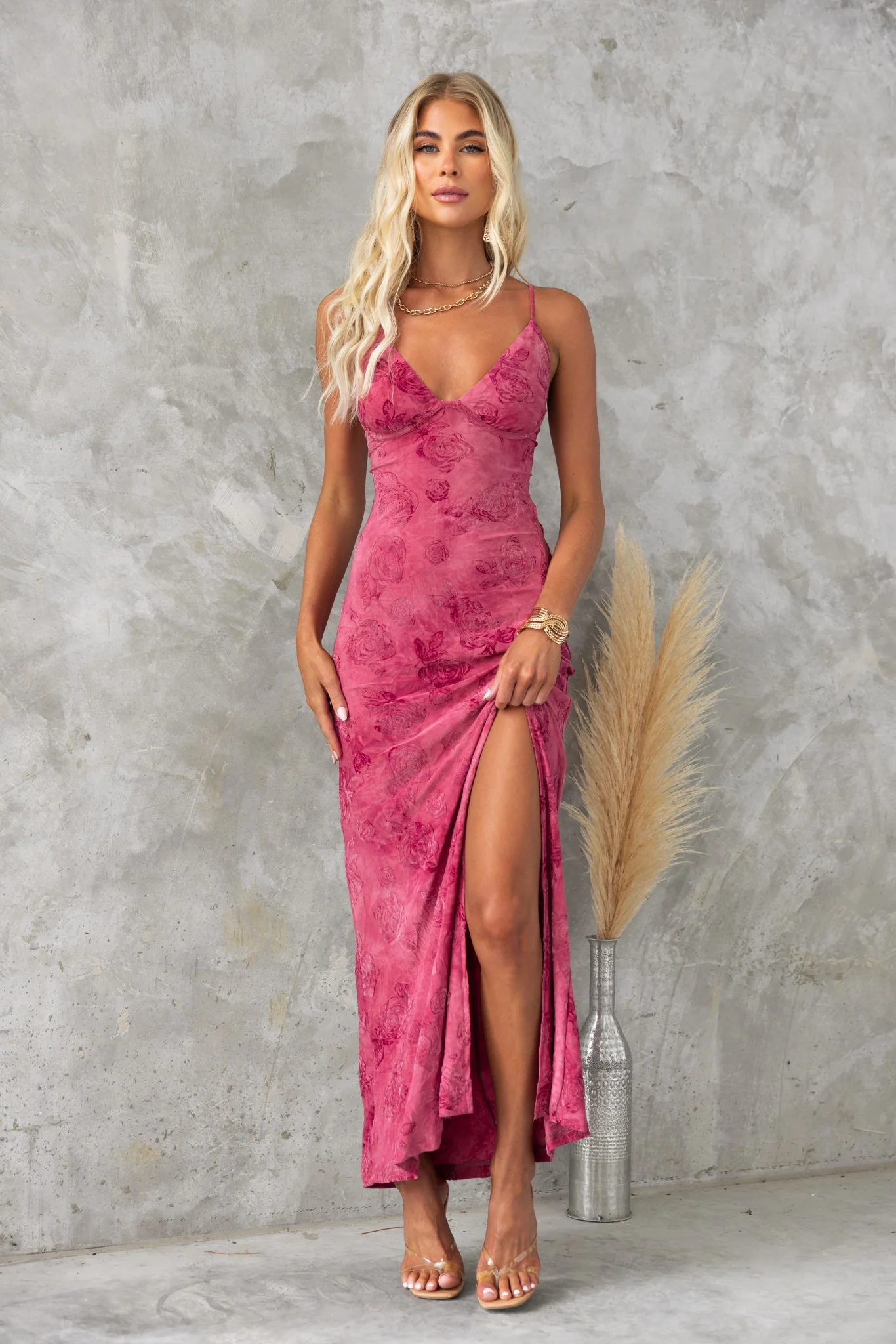 Crimson Maxi Dress - Image 3
