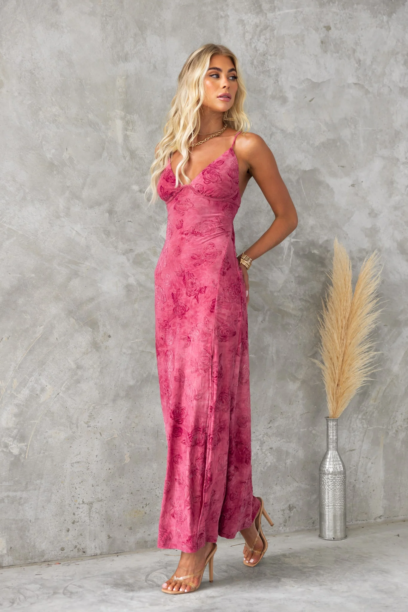 Crimson Maxi Dress - Image 4