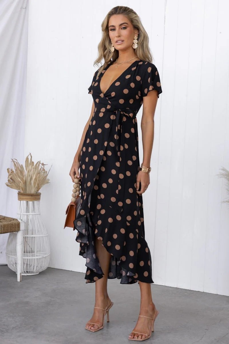 Dallas Wrap Midi Dress