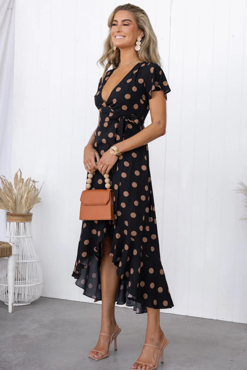 Dallas Wrap Midi Dress - Image 3