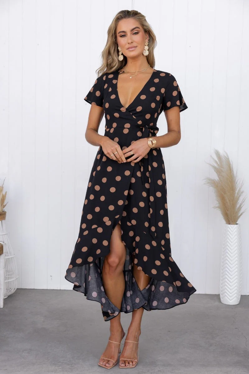 Dallas Wrap Midi Dress - Image 4