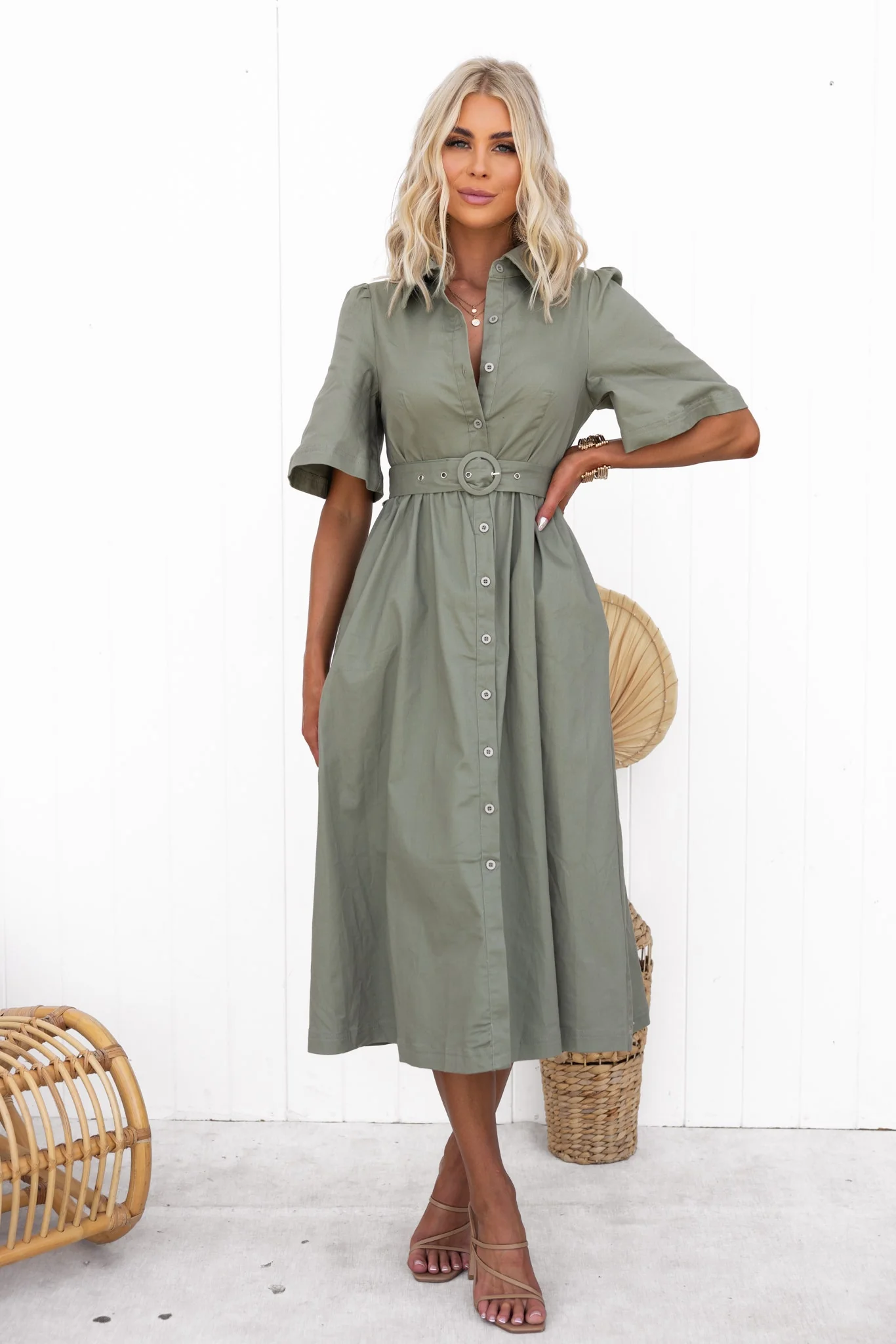 Damson Denim Midi Dress - Image 2