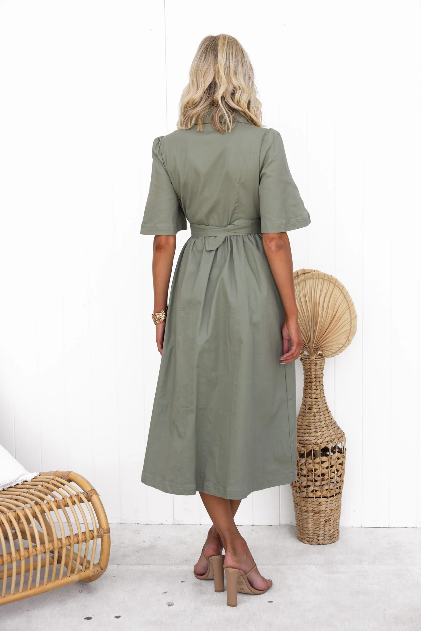 Damson Denim Midi Dress - Image 4