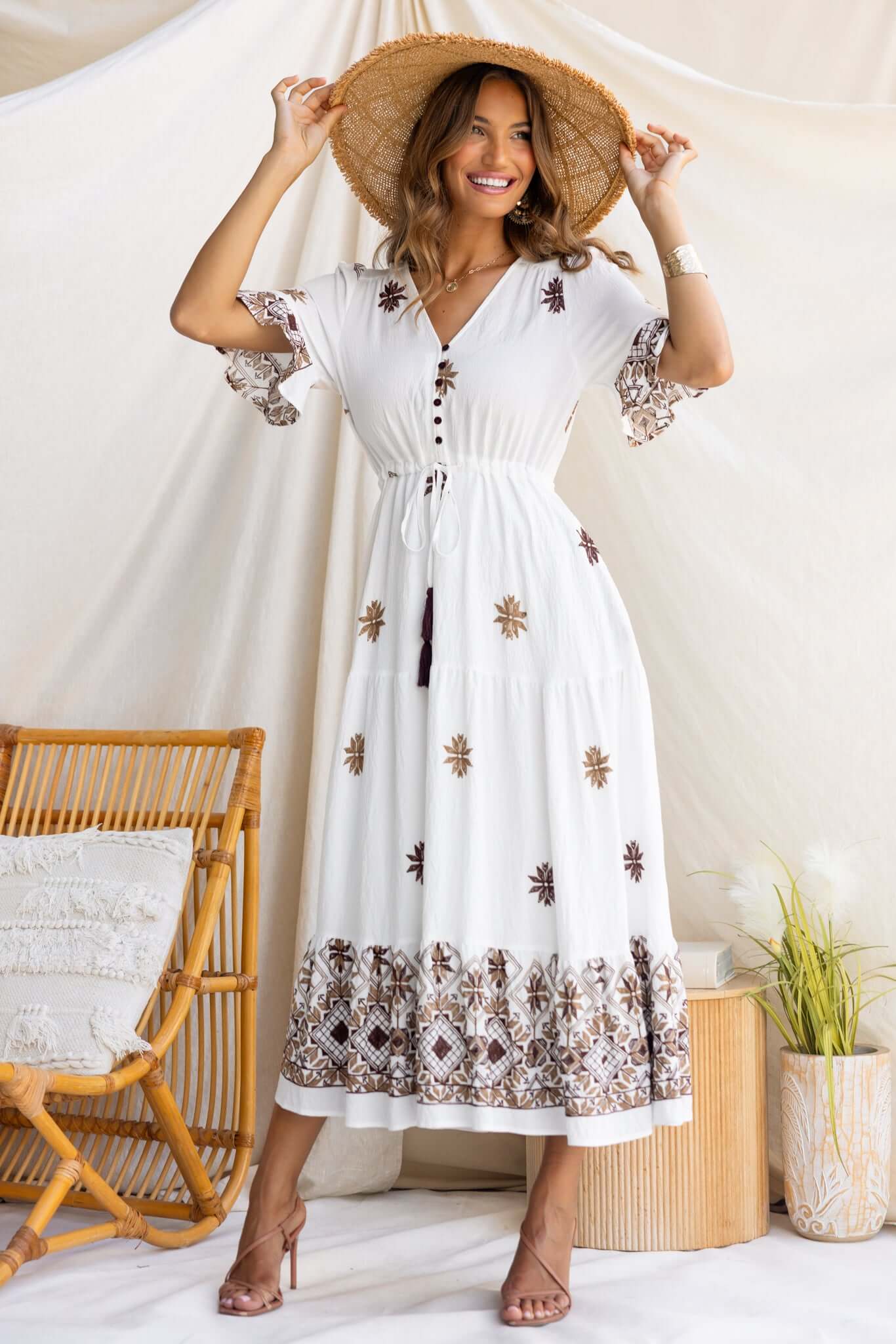 Capri Coast Midi Dress - Image 5