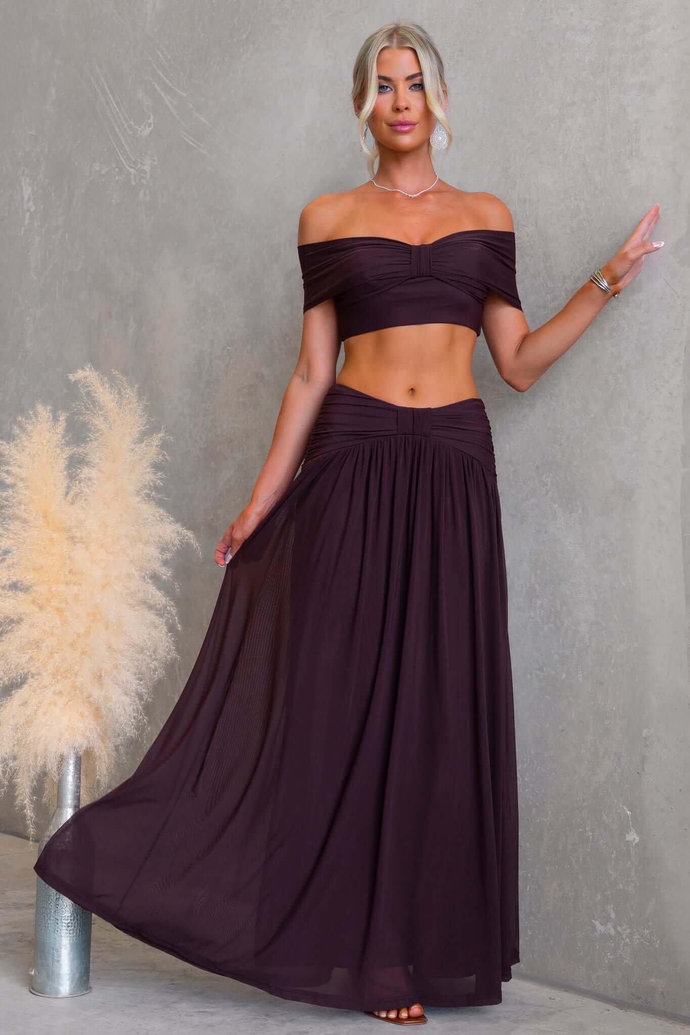 Dusken Bloom Maxi Skirt