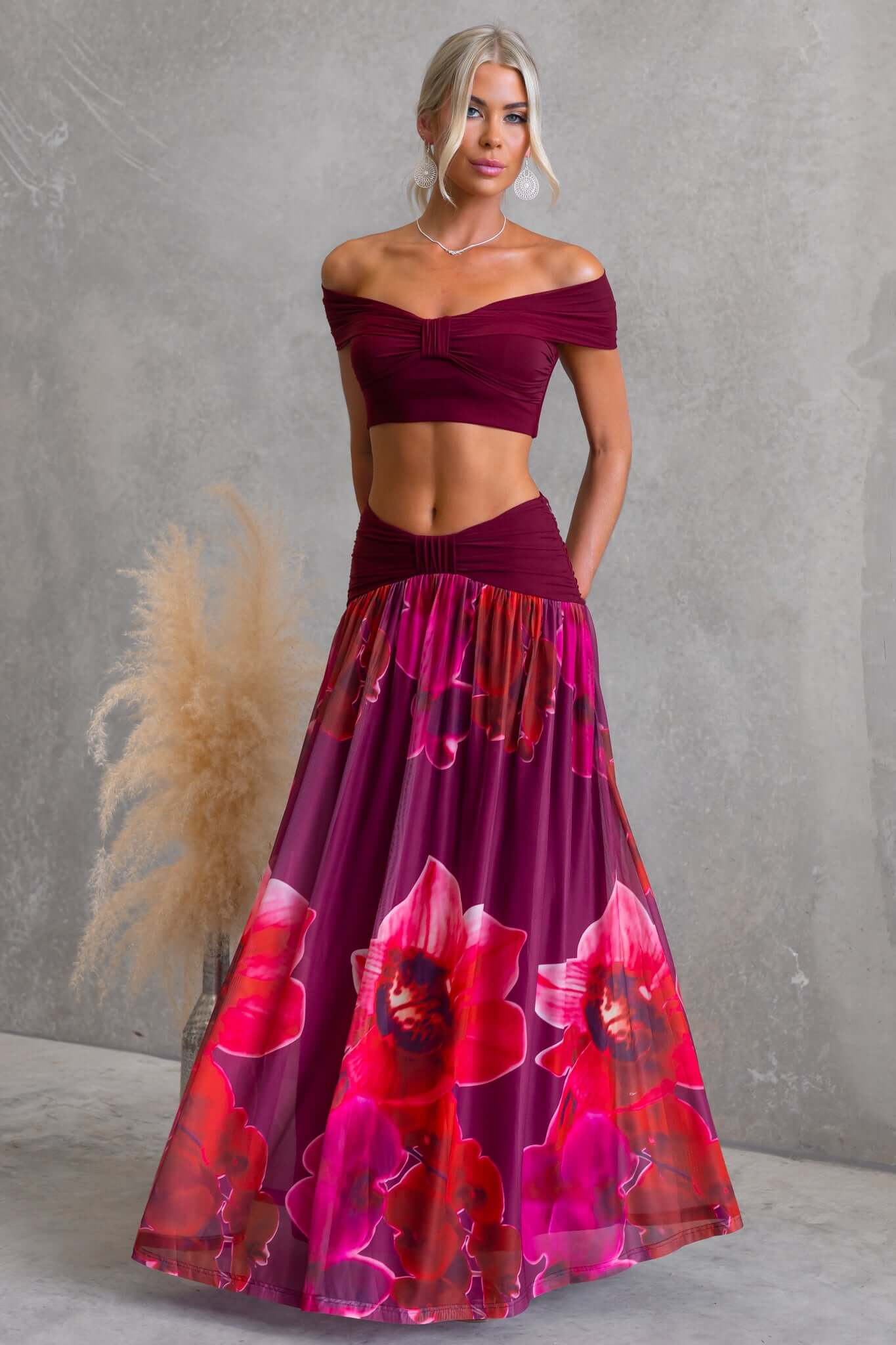 Dusken Bloom Maxi Skirt - Image 2