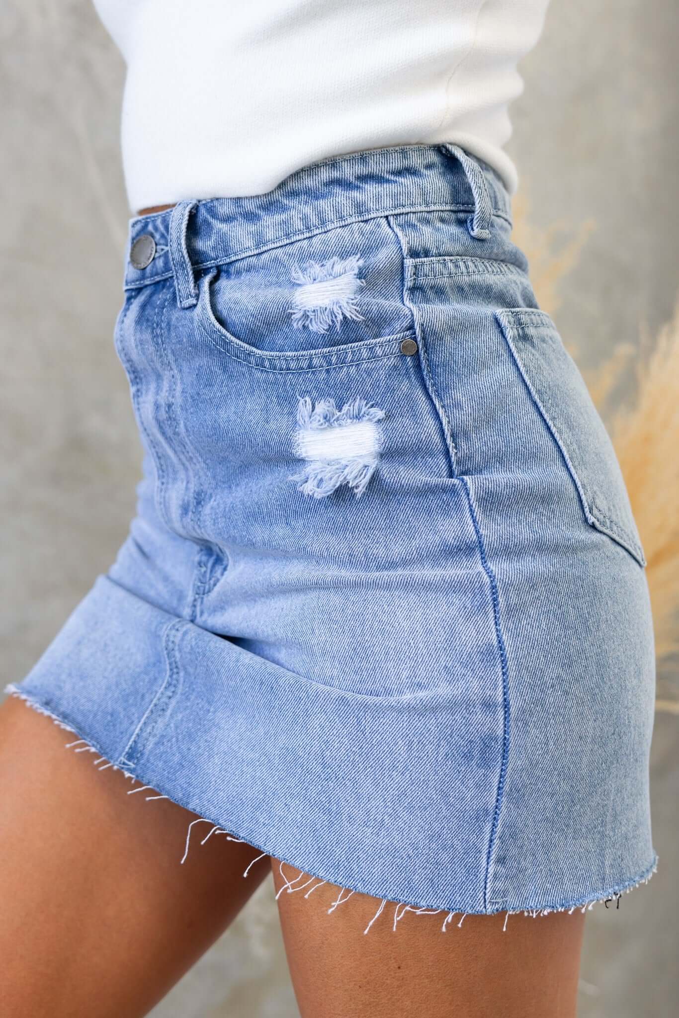 Dusty Road Denim Skirt - Image 7