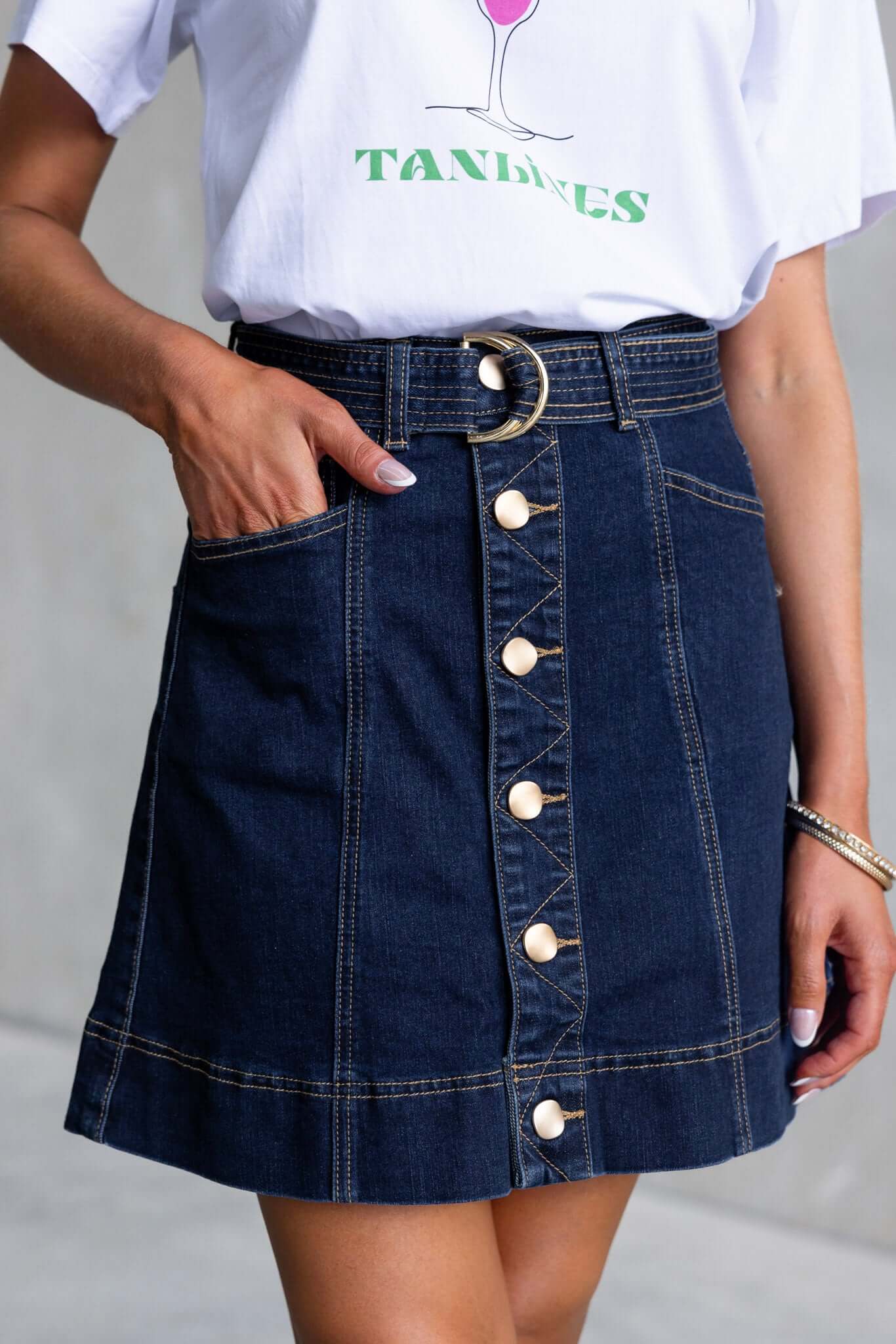 Edna Denim Skirt - Image 4