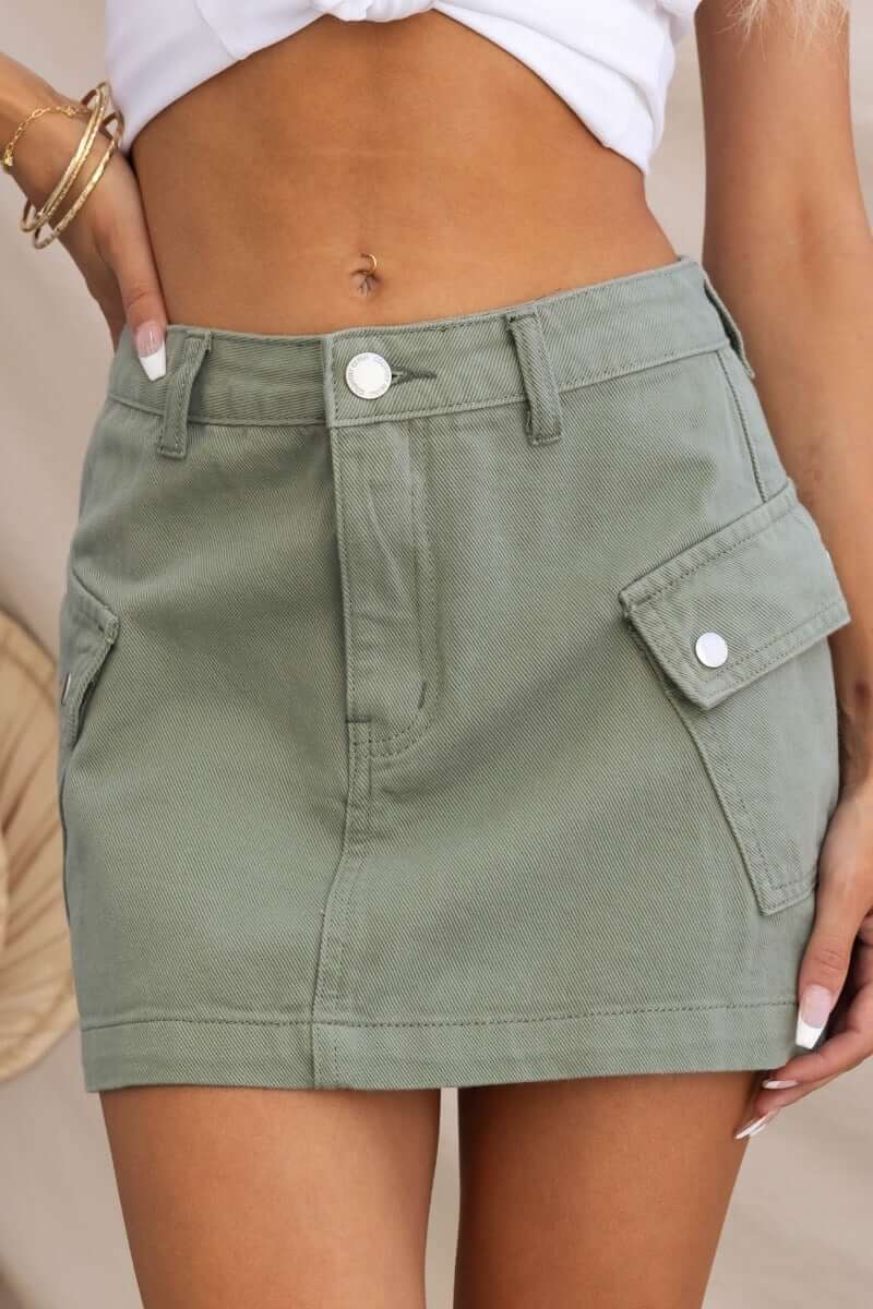 Effortless Denim Skirt - Image 4