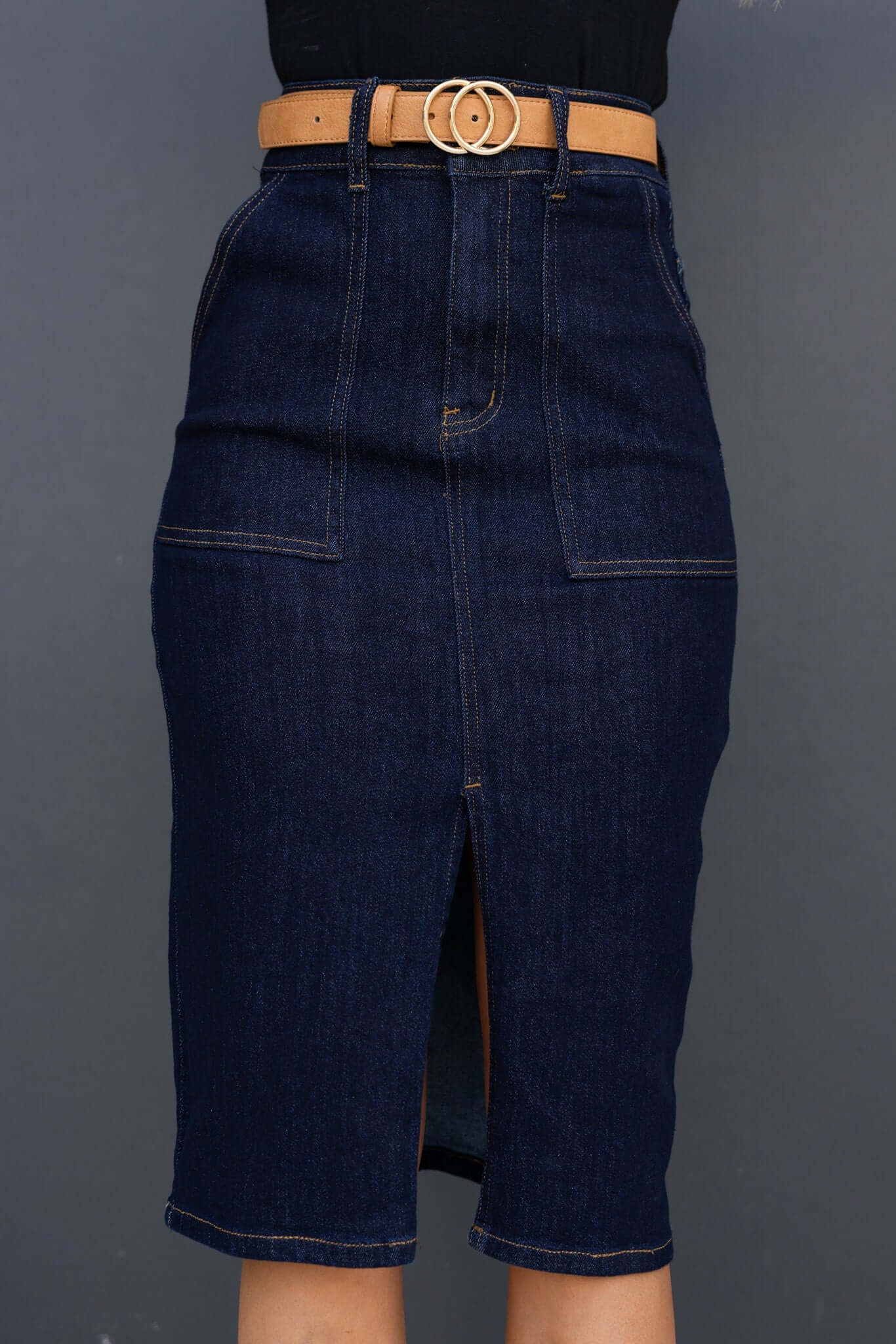 Ella Denim Midi Skirt - Image 4