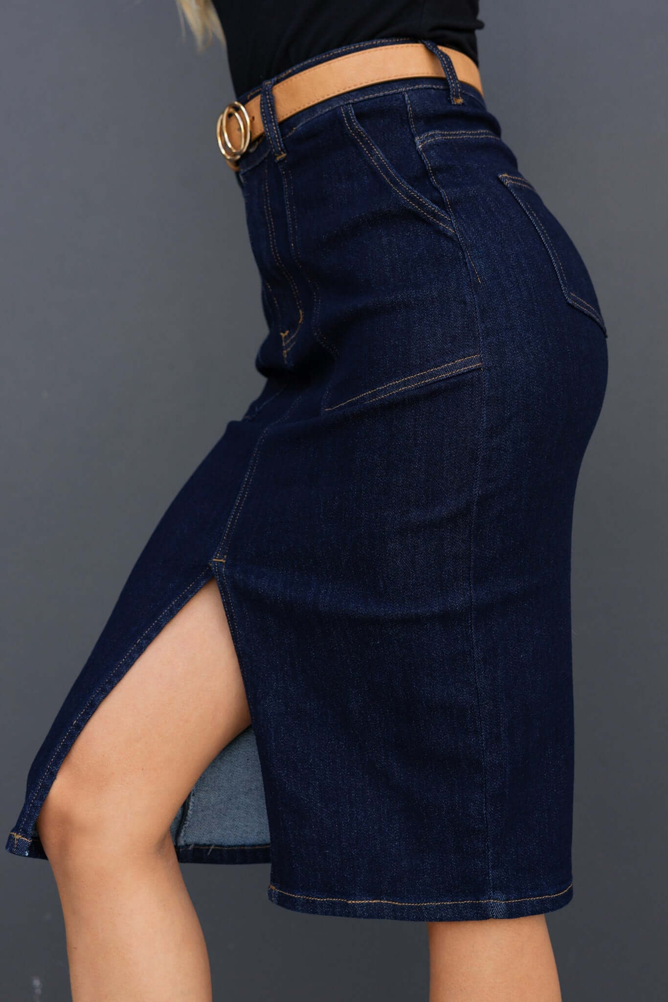Ella Denim Midi Skirt - Image 5