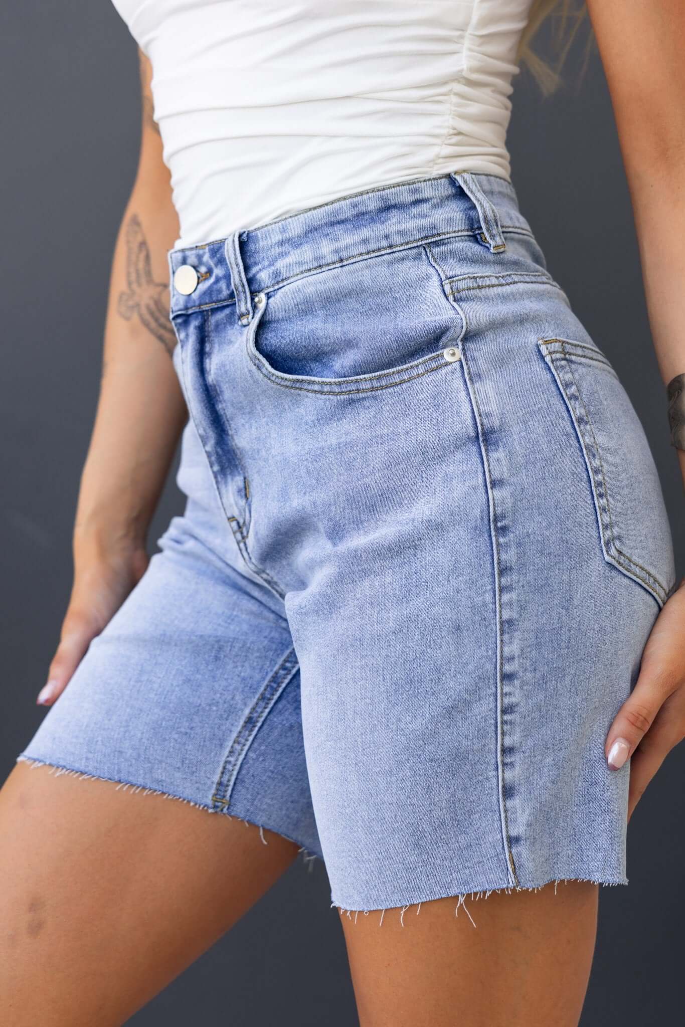 Enya Denim Shorts - Image 6