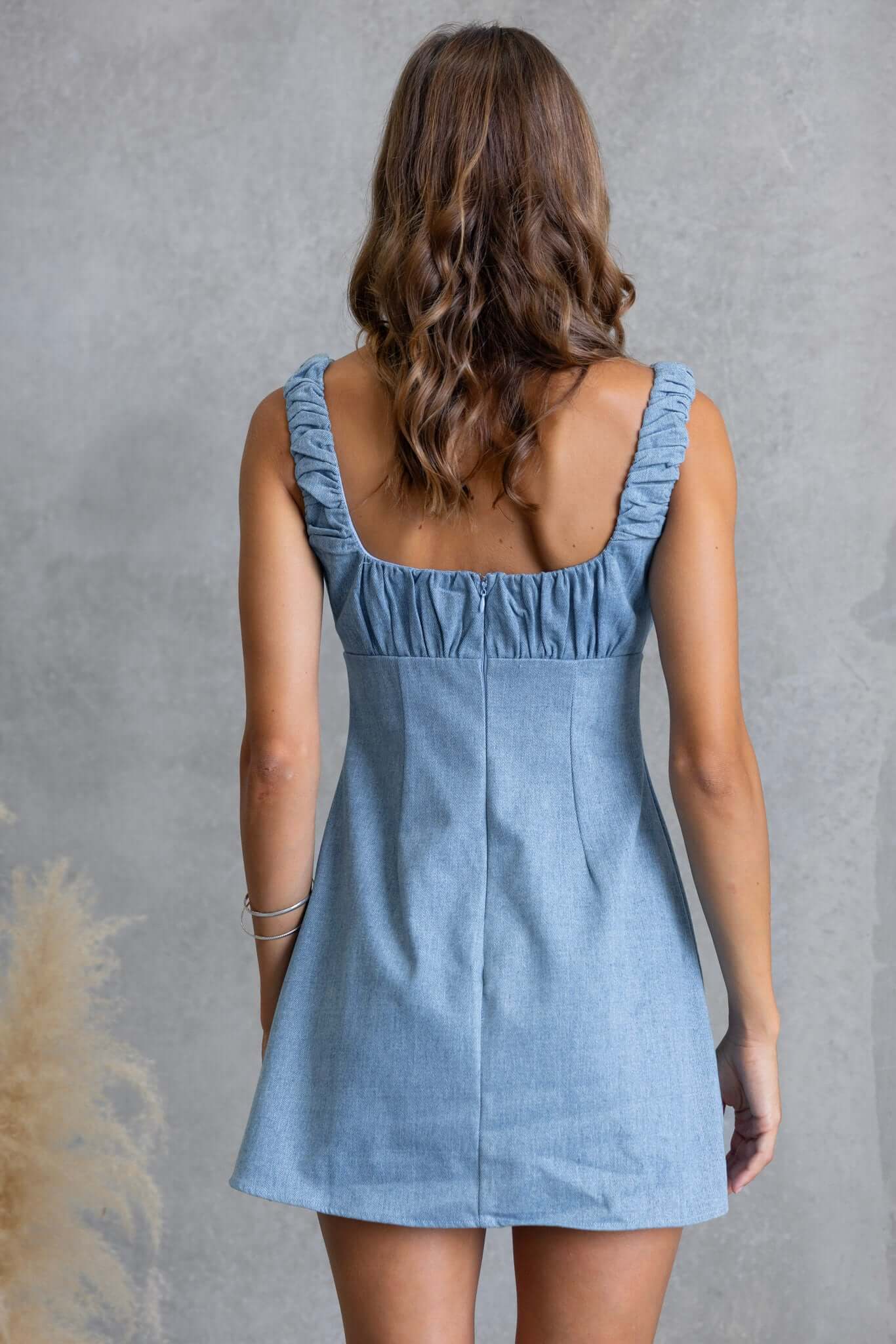 Evanna Denim Dress - Image 8