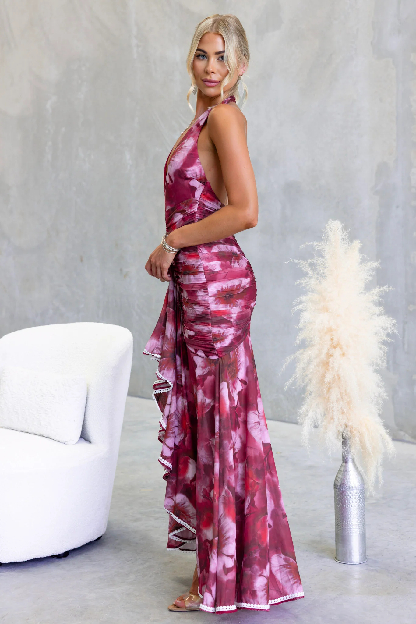Falling Petals Maxi Dress - Image 5