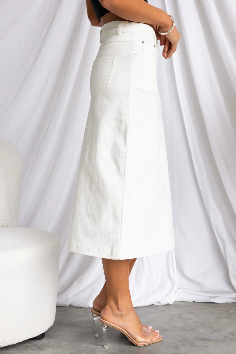 Farren Denim Midi Skirt - Image 5