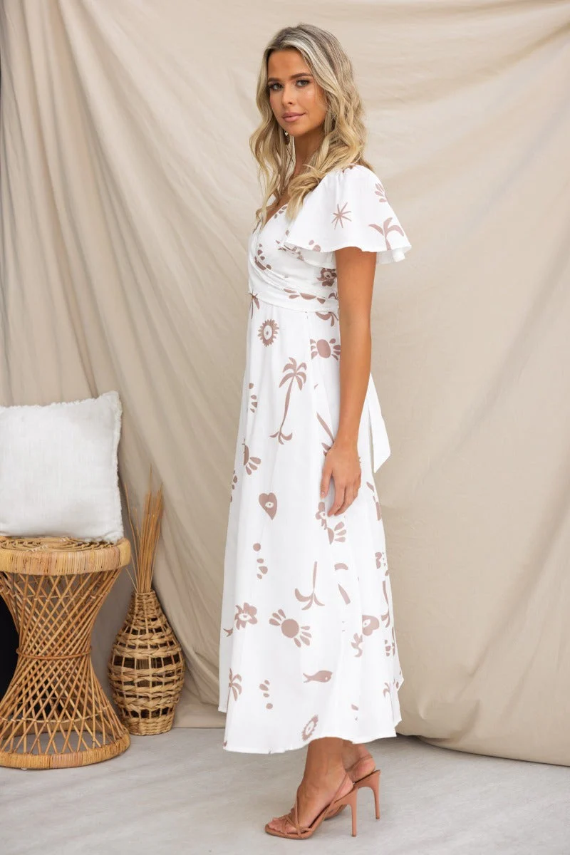 Fermina Wrap Maxi Dress - Image 4