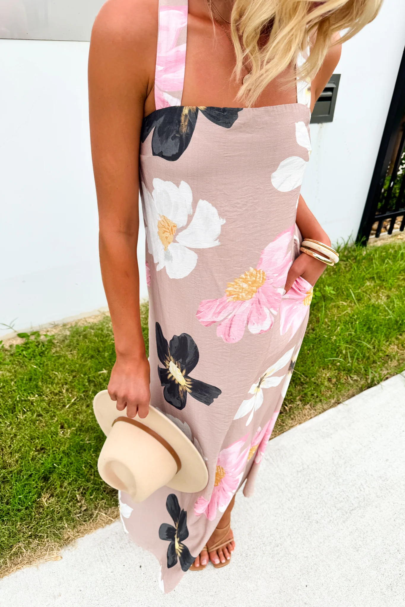 Fig Gardenia Maxi Dress