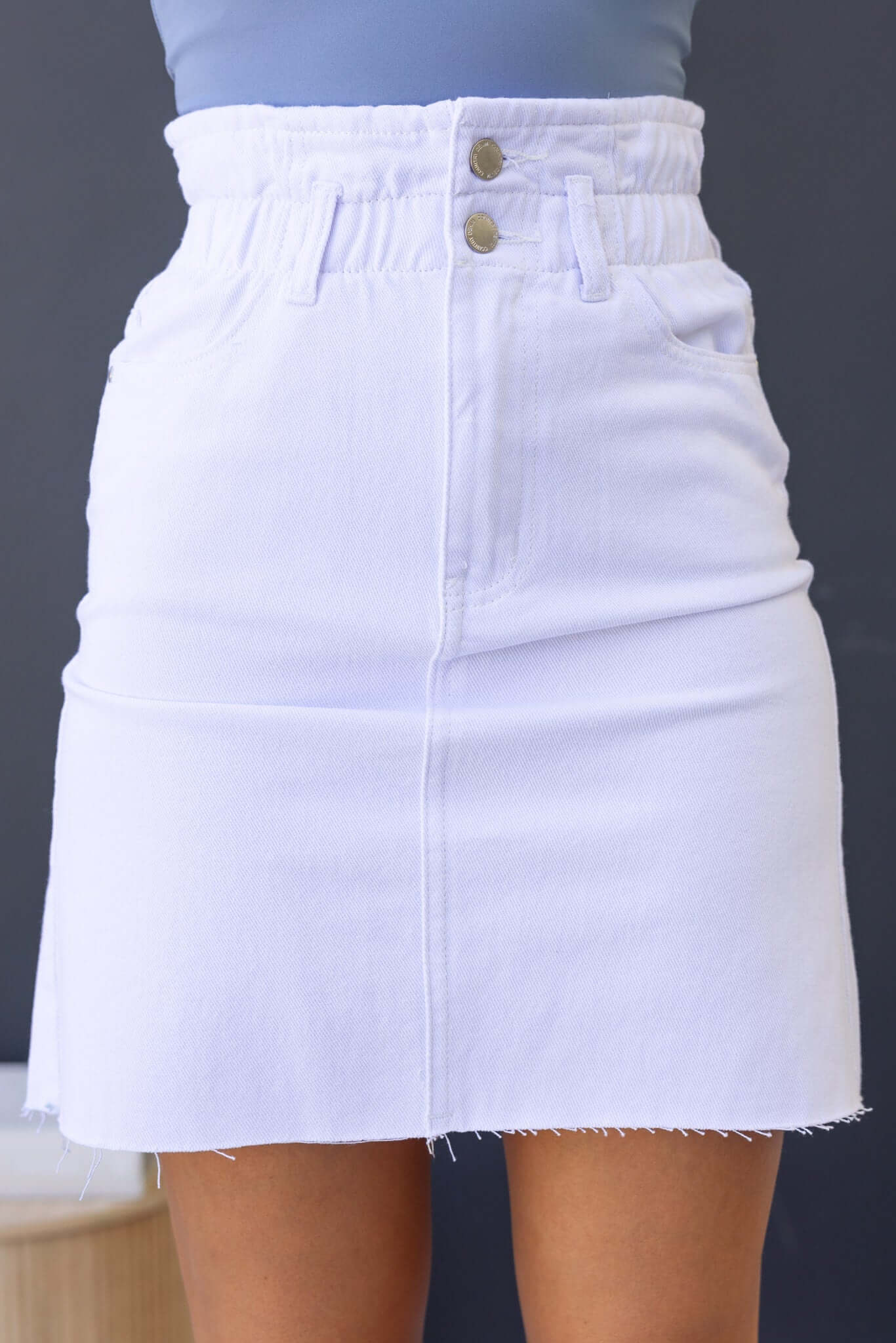 Finale Paperbag Denim Skirt - Image 4
