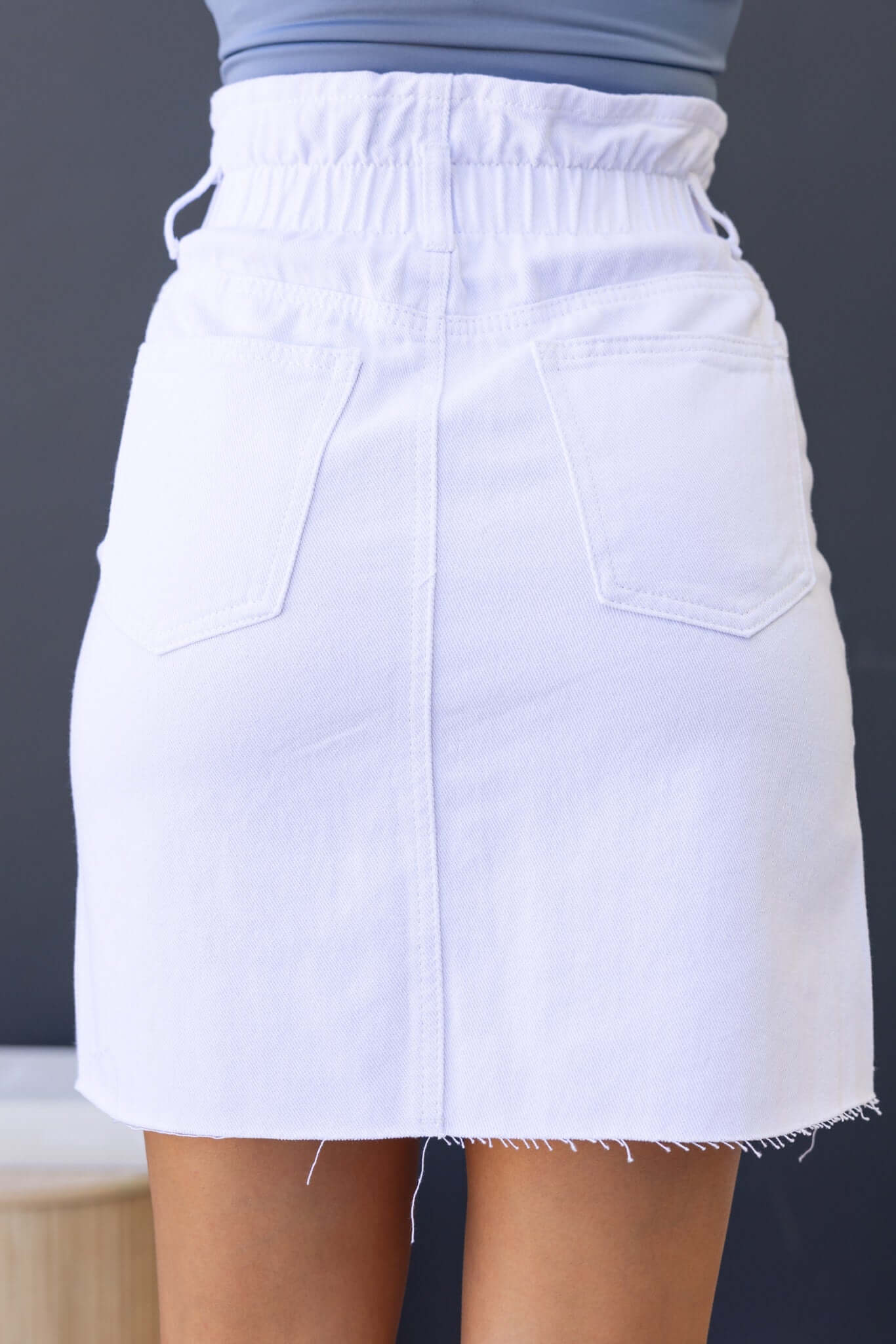 Finale Paperbag Denim Skirt - Image 7