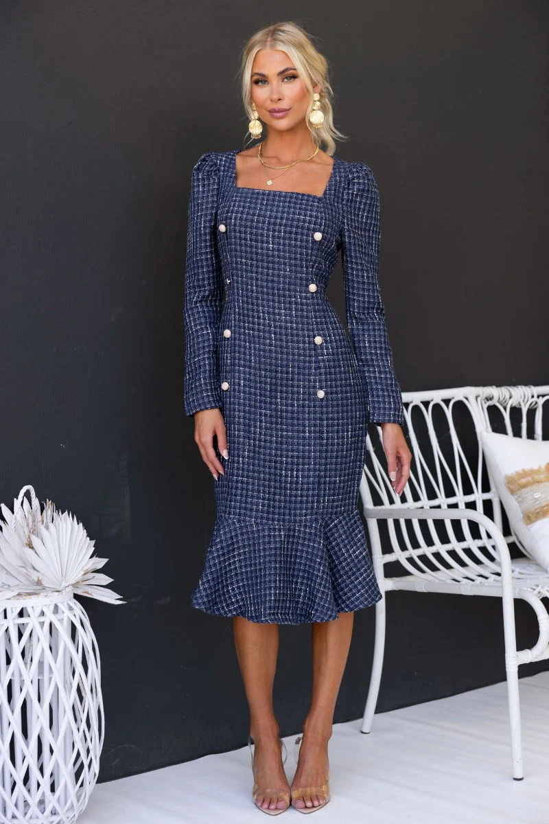 Fine Line Midi Dress - Image 3