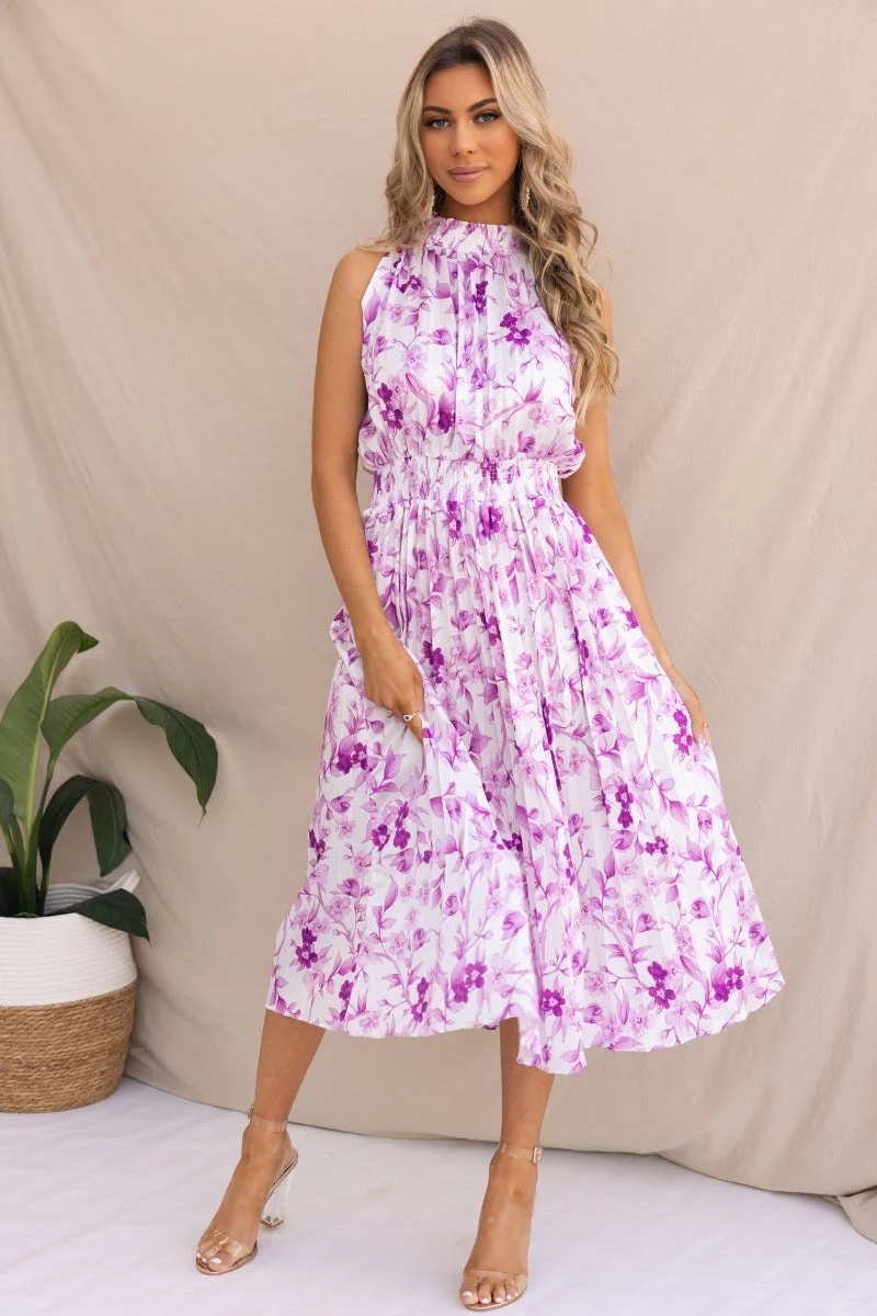 Floral Moments Midi Dress - Image 5