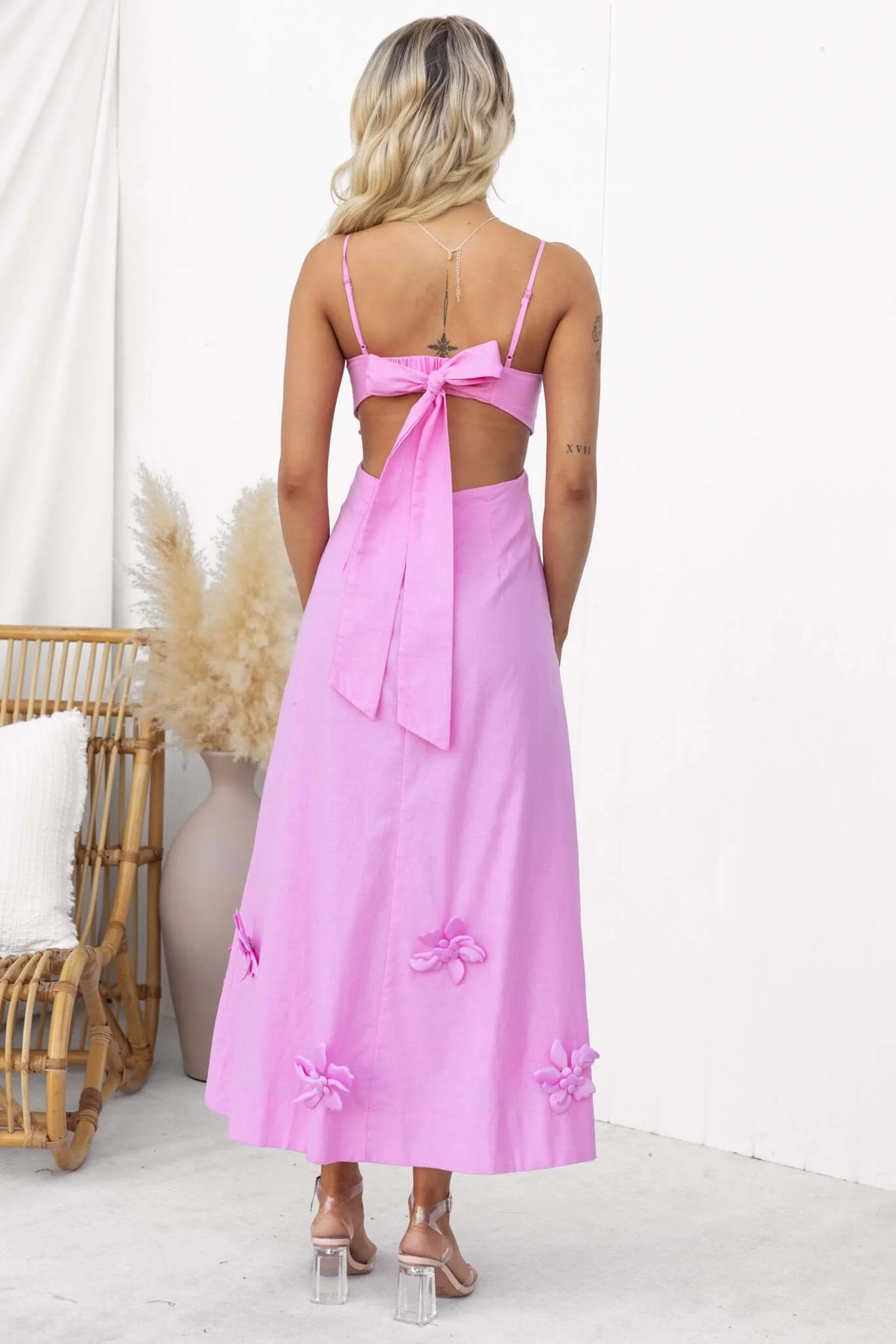 Flower Pop Midi Dress - Image 5
